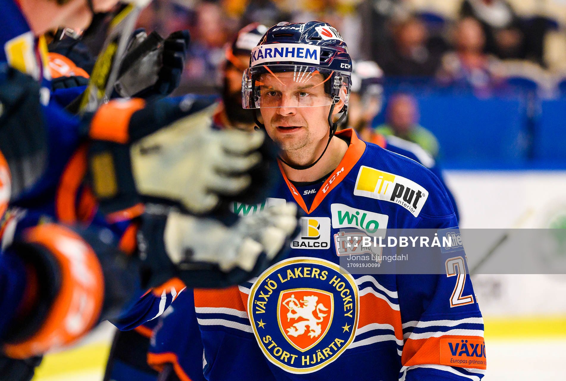 Växjös Janne Pesonen jublar