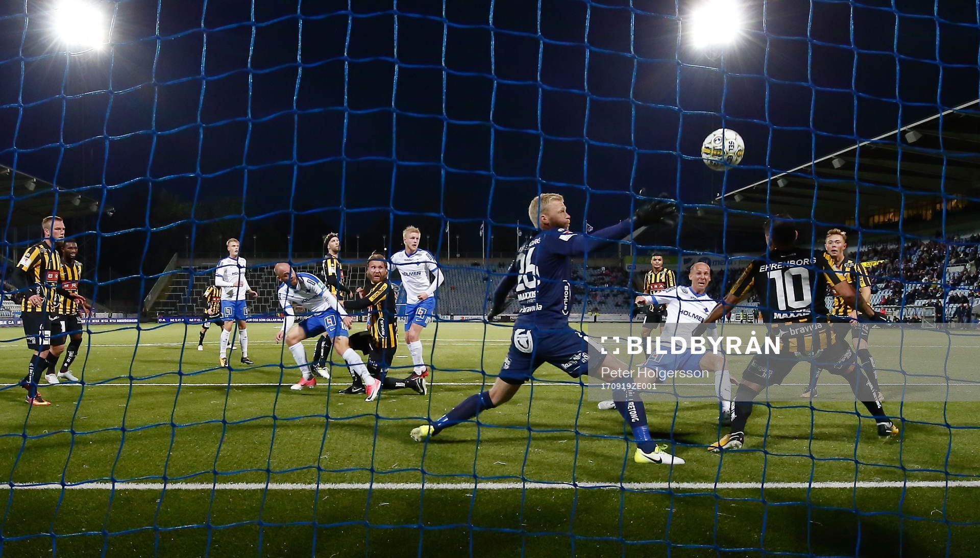 Mål 2-0 av Norrköpings Andreas Johansson förbi Häckens