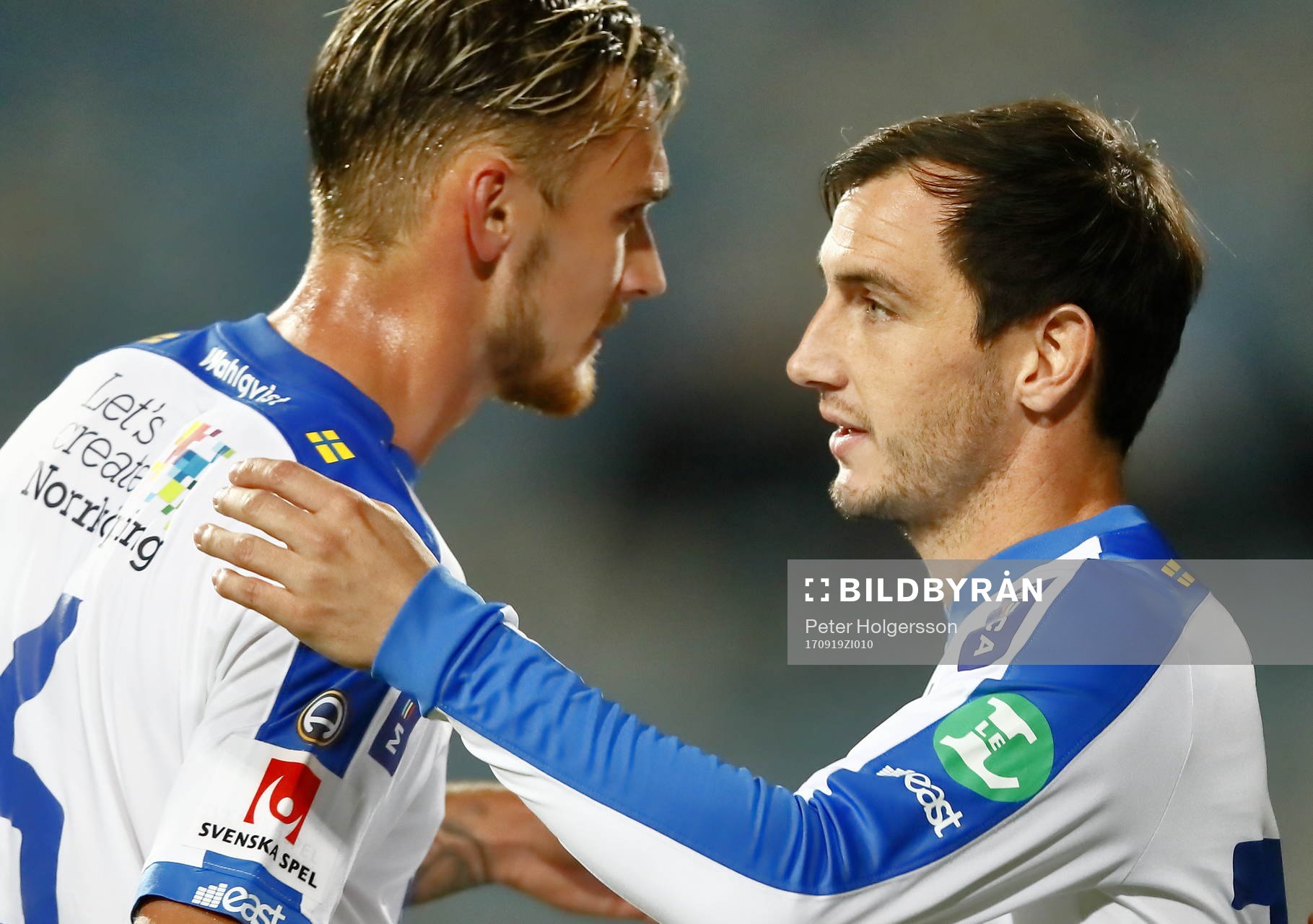 Norrköpings Linus Wahlqvist och Nikola Tkalcic