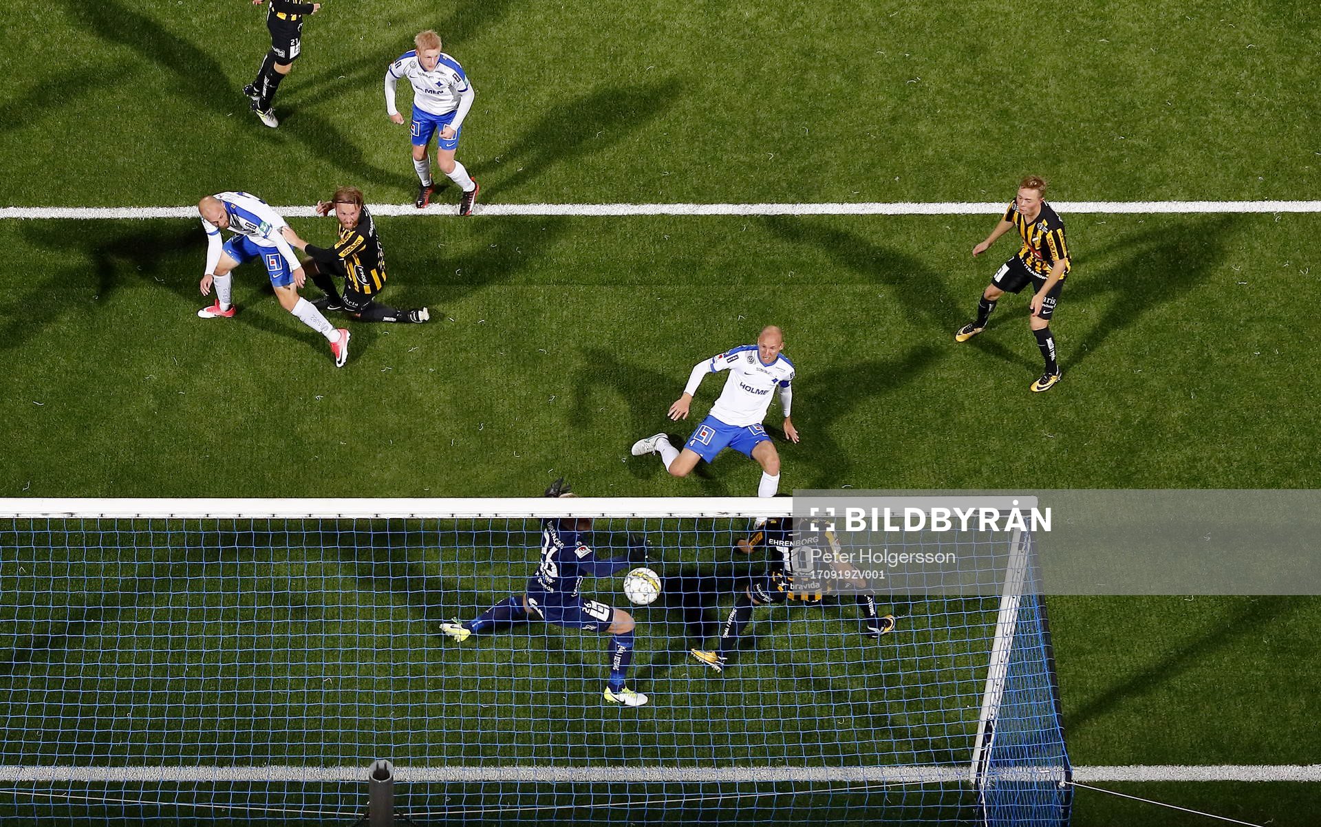 Mål 2-0 av Norrköpings Andreas Johansson förbi Häckens