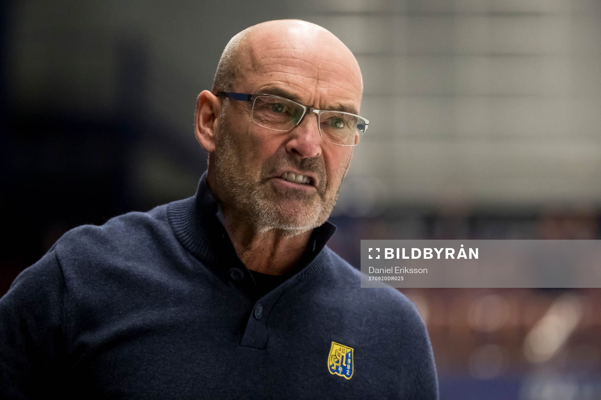 Södertäljes tränare Mats Waltin  i ishockeymatchen i