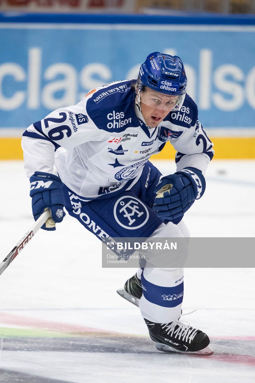 Leksands Patrik Norén  i ishockeymatchen i