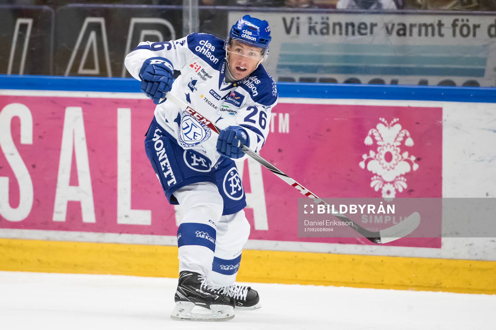 Leksands Patrik Norén  i ishockeymatchen i
