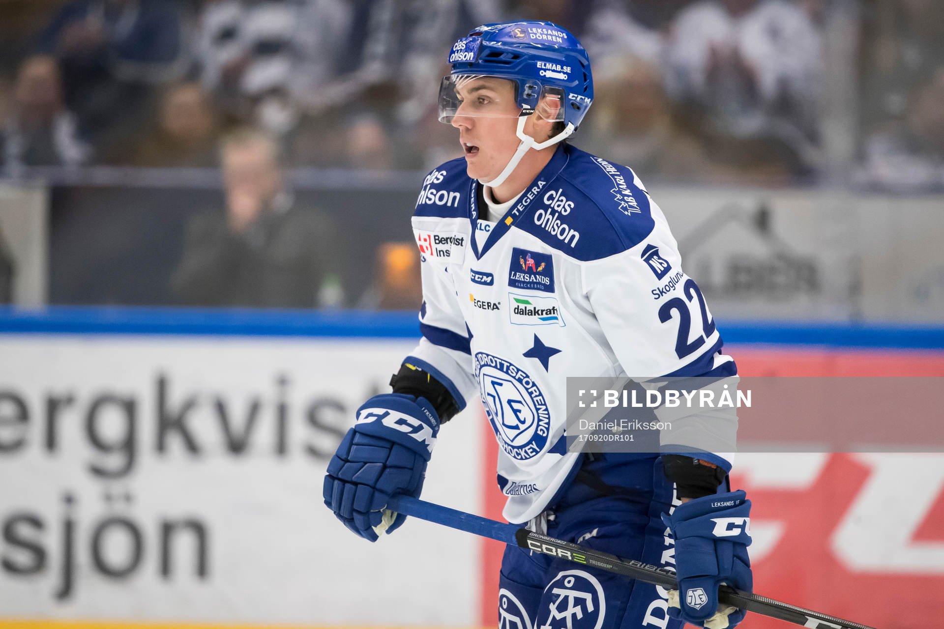 Leksands Martin Grönberg  i ishockeymatchen i
