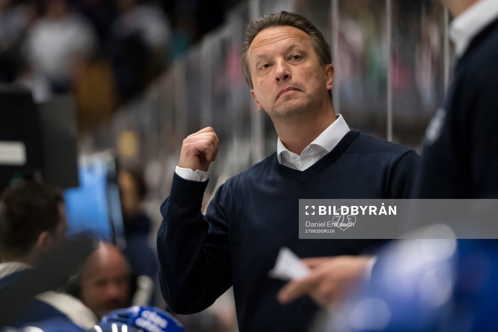 Leksands assisterande tränare Örjan Lindmark  i