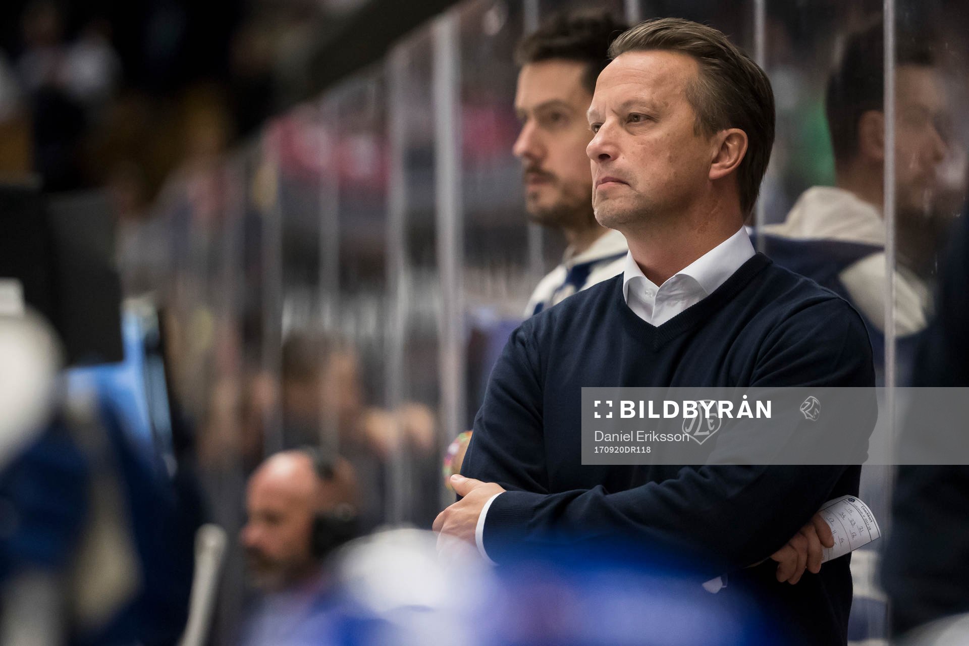 Leksands assisterande tränare Örjan Lindmark  i