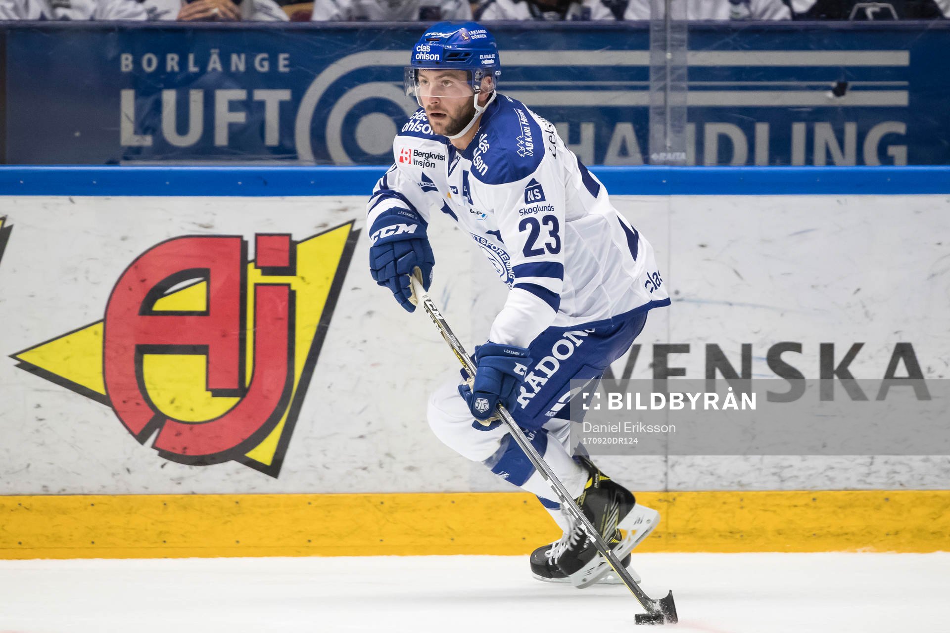 Leksands Alex Friesen  i ishockeymatchen i