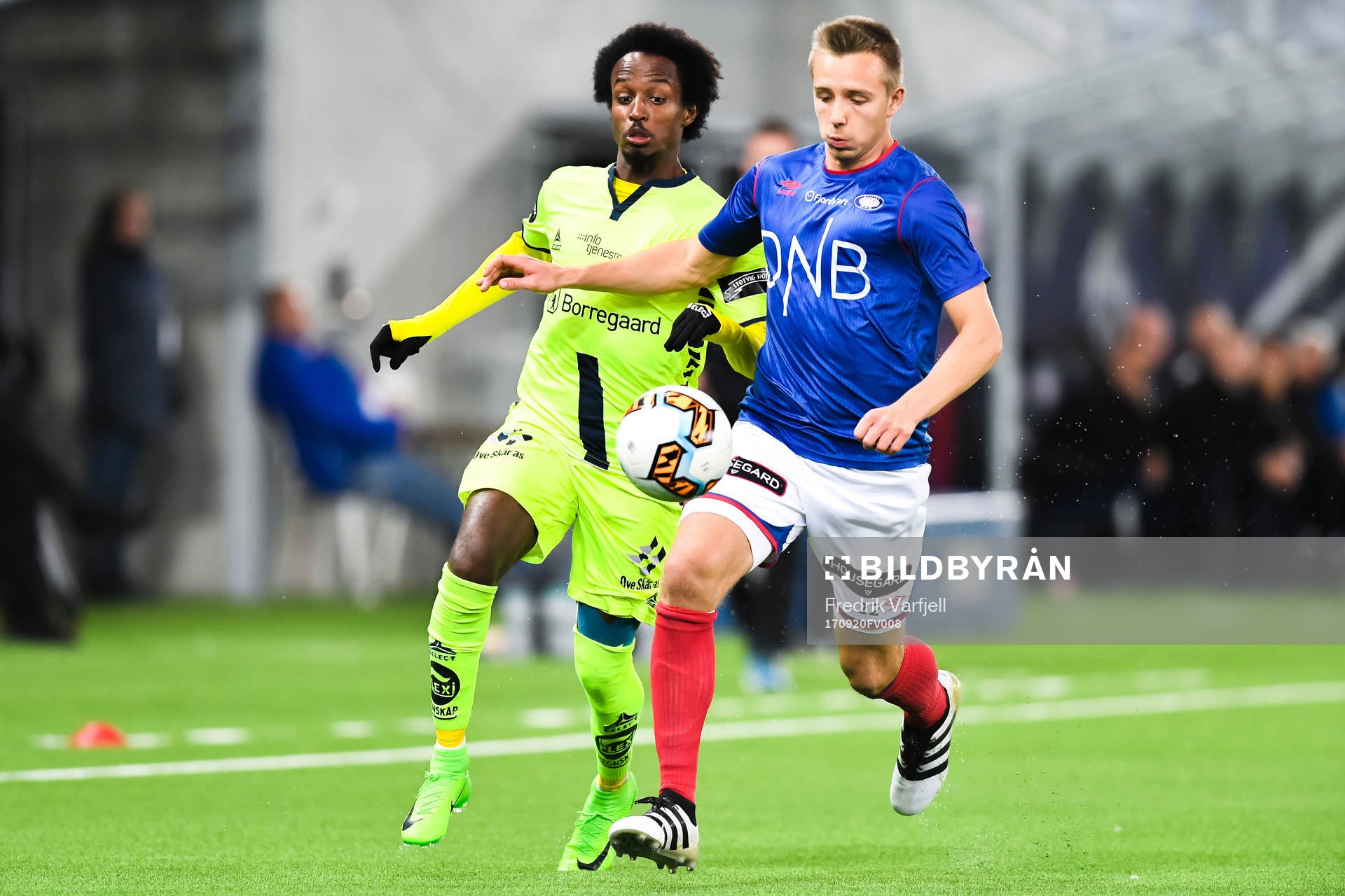 Amin Soleiman Askar of Sarpsborg and Ivan Tarek Fjellstad