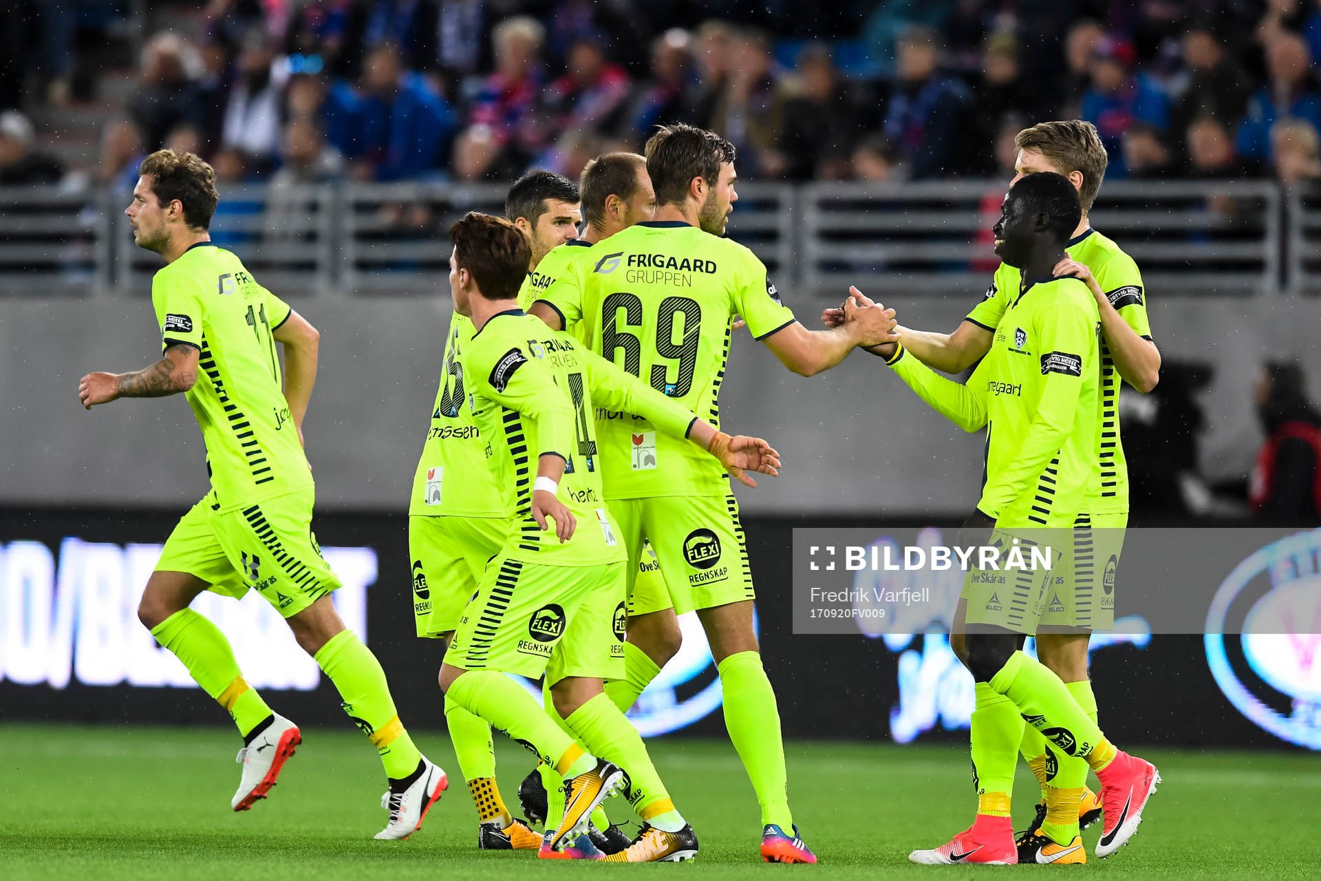 Krepin Diatta of Sarpsborg celebrates