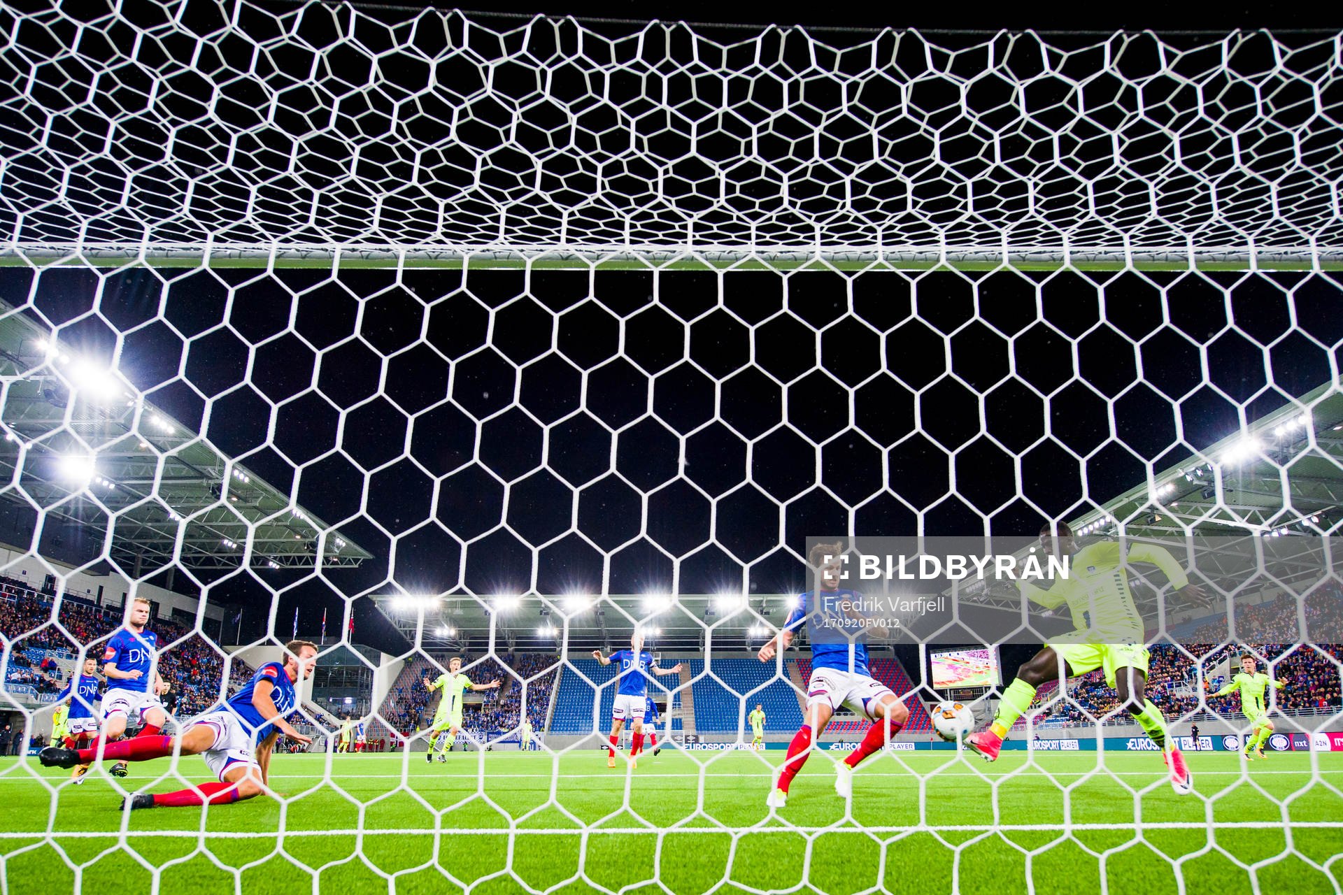 Krepin Diatta of Sarpsborg scores 1-0