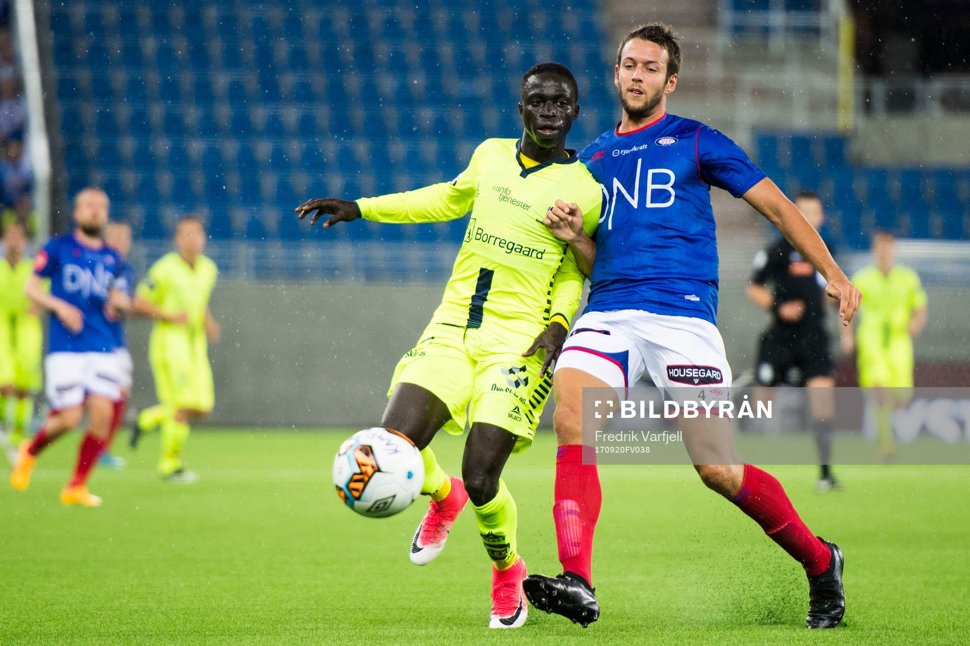 Krepin Diatta of Sarpsborg and Jonatan Tollås Nation of