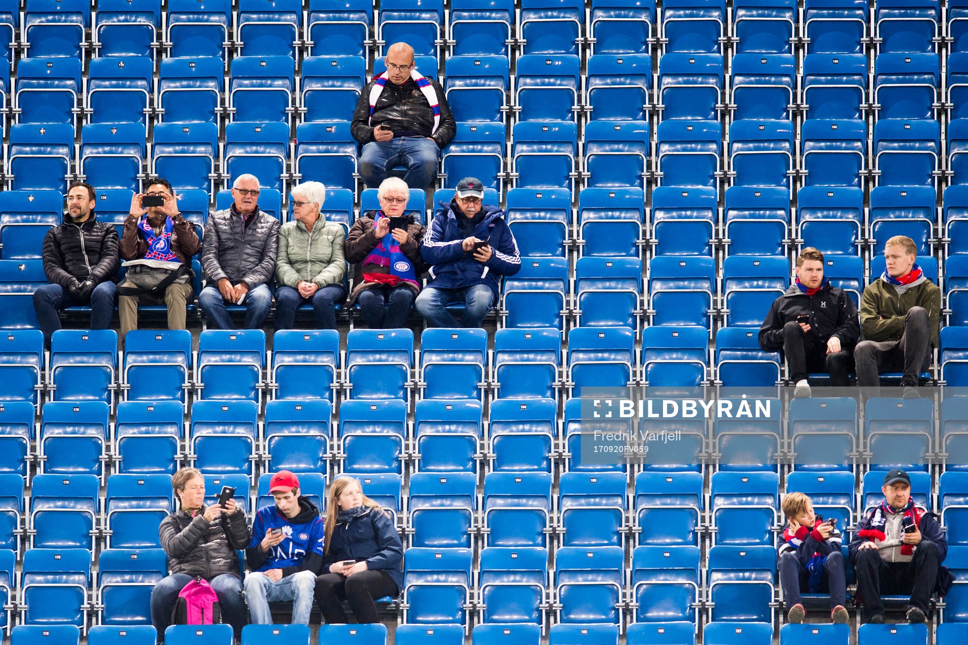 Spectators at the stands
