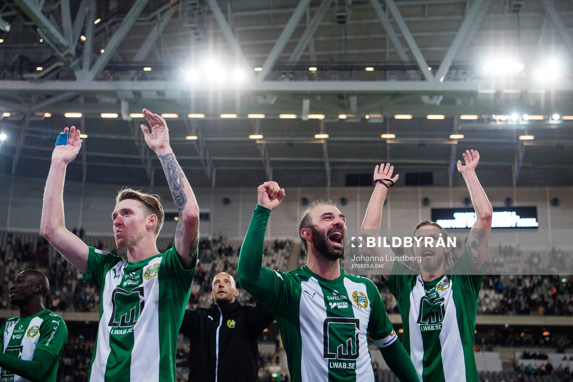 Hammarbys Birkir Már Saevarsson och Kennedy Bakircioglu
