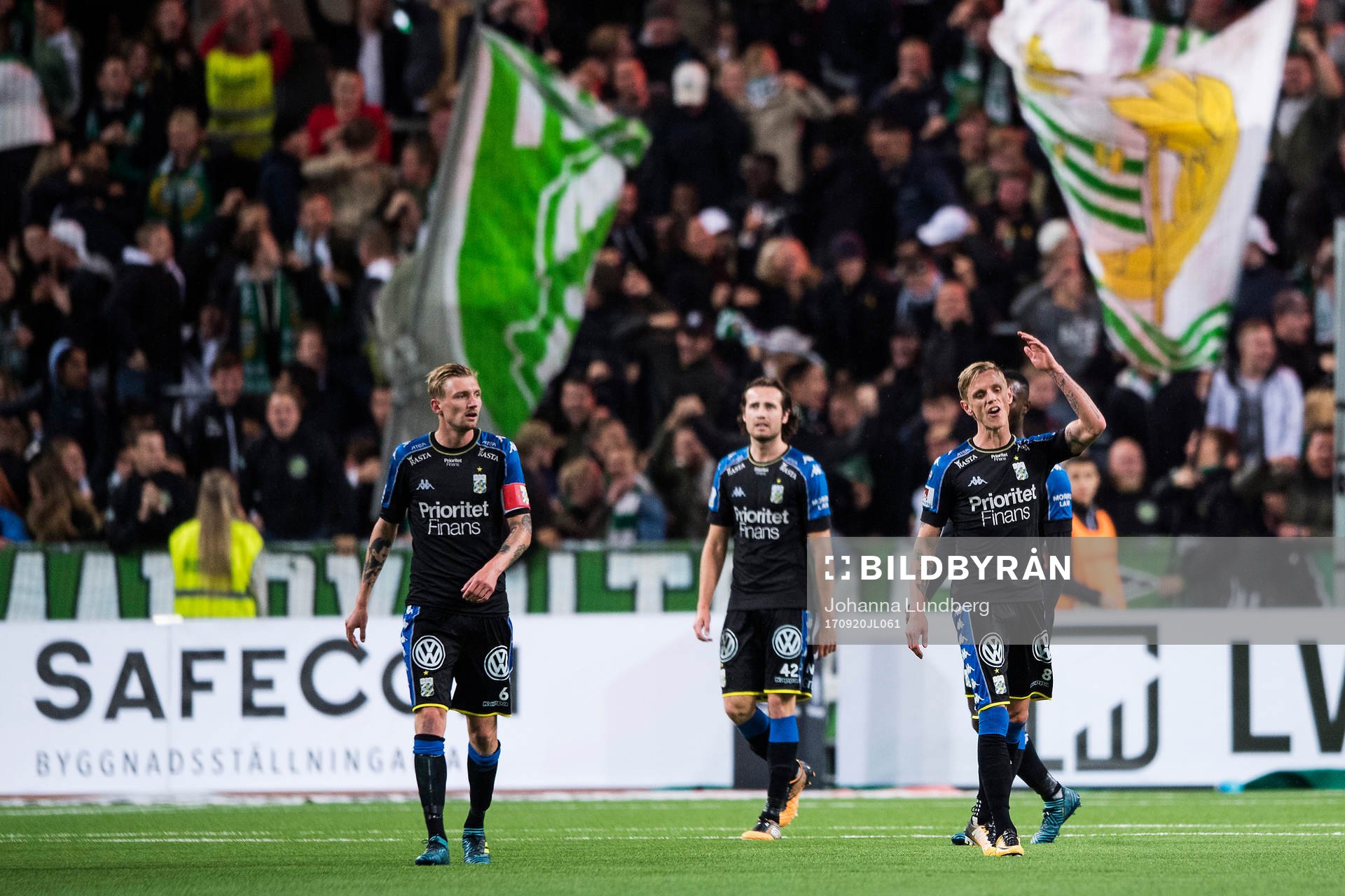 IFK Göteborgs Sebastian Eriksson, Mikkel Diskerud och