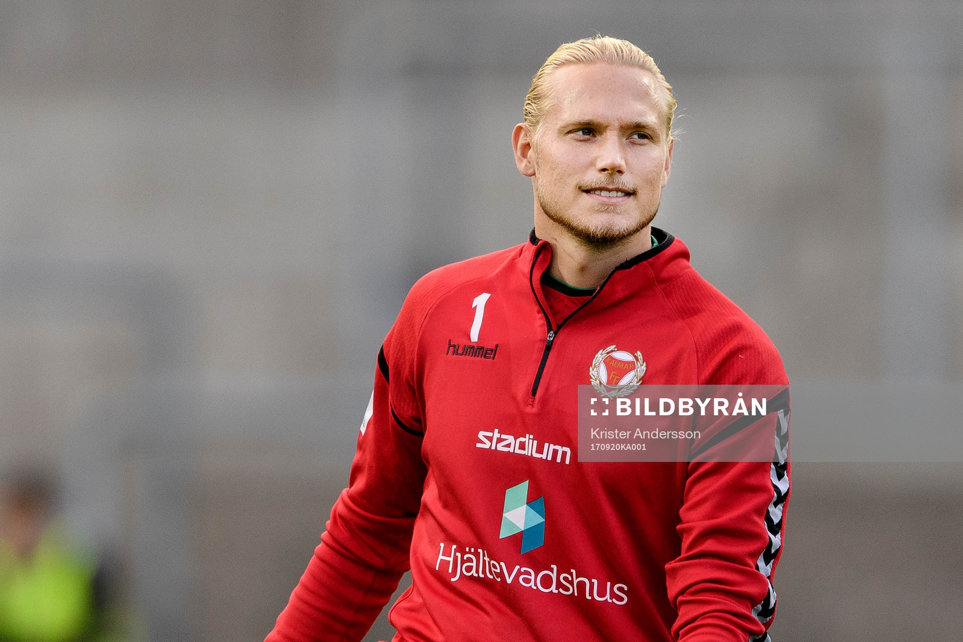 Kalmars målvakt Ole Söderberg före fotbollsmatchen i