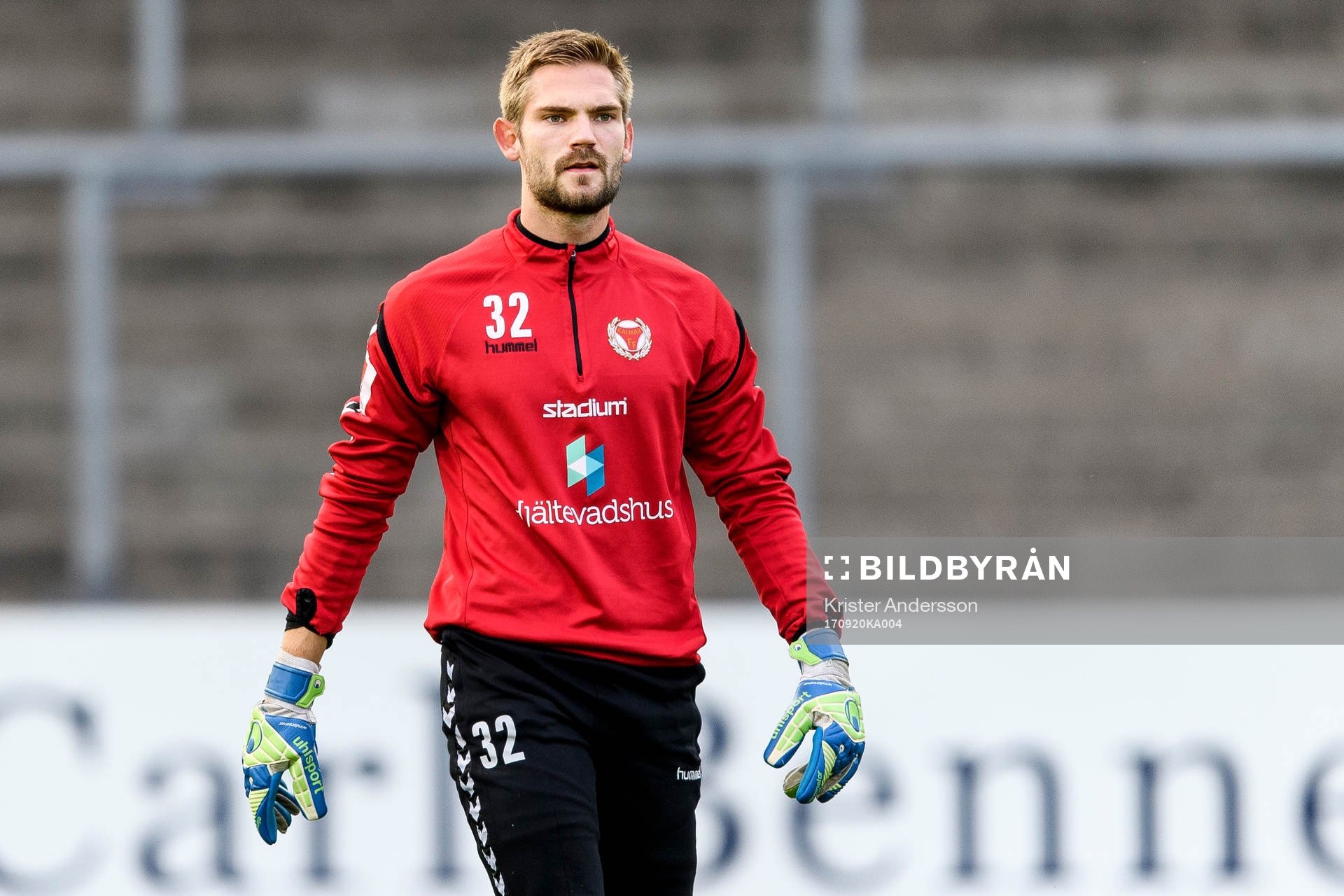 Kalmars målvakt Lucas Hägg-Johansson före