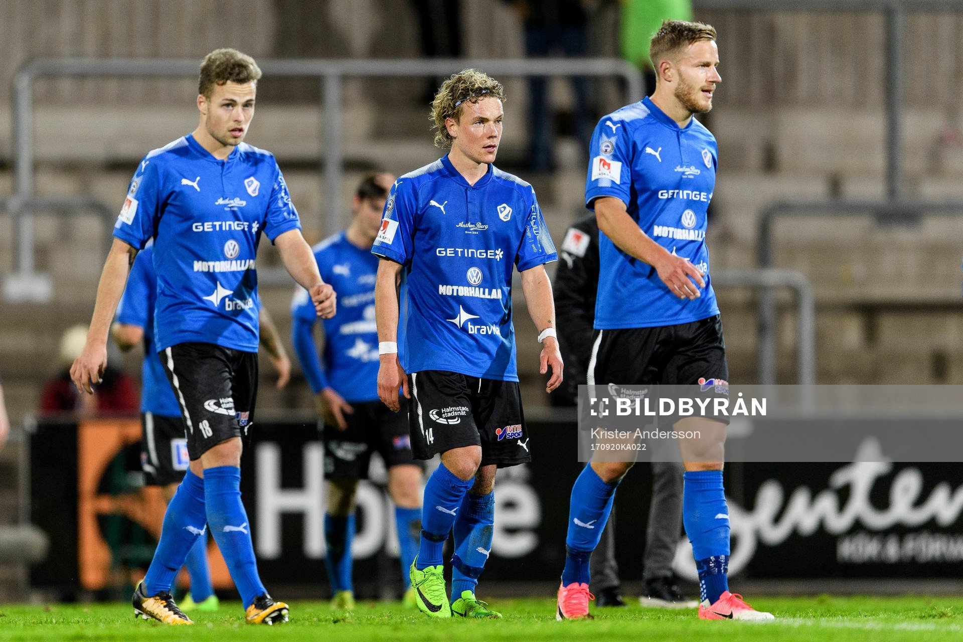 Halmstads Gabriel Gudmundsson, Höskuldur Gunnlaugsson och