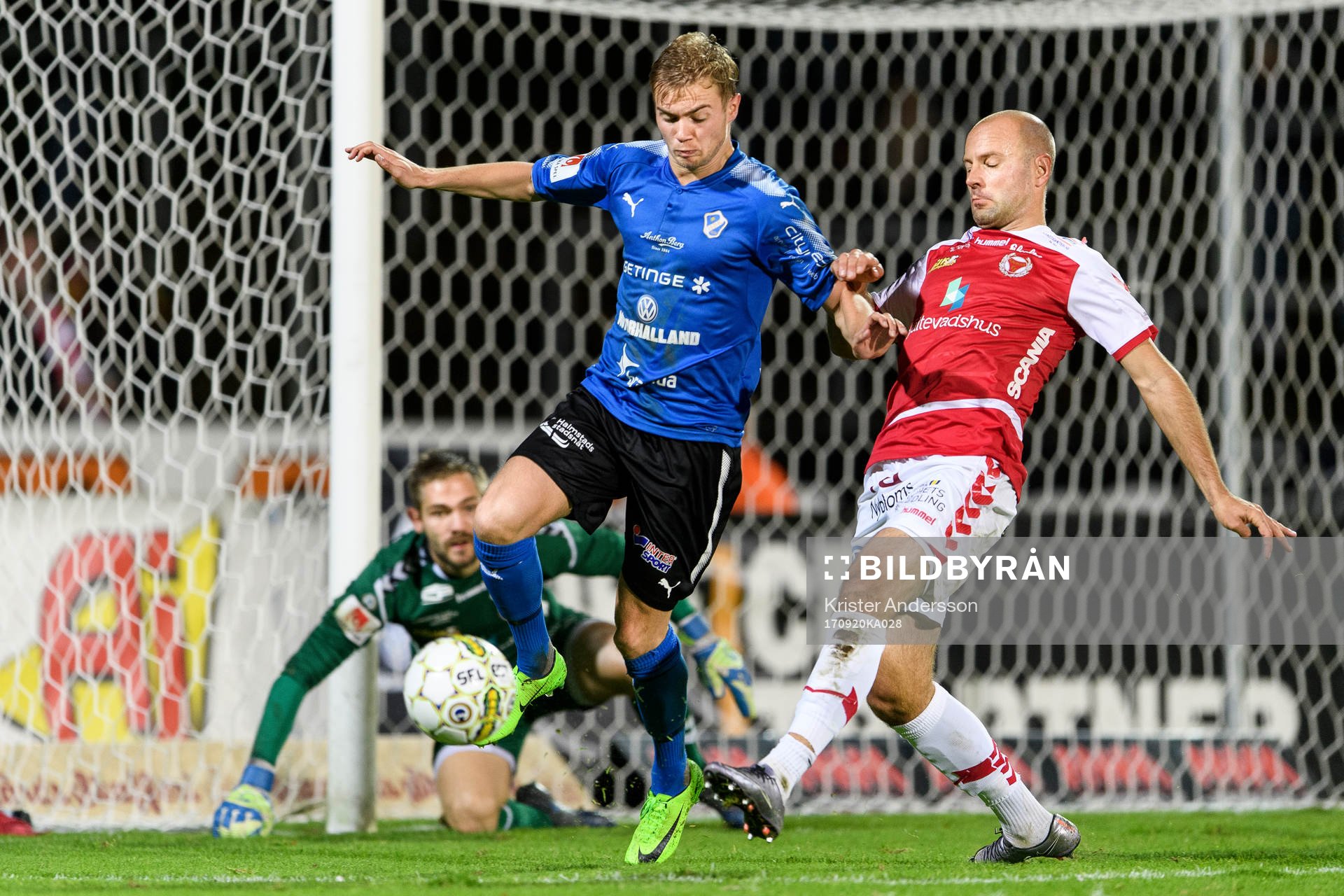 Halmstads Tryggvi Hrafn Haraldsson och Kalmars Stefan