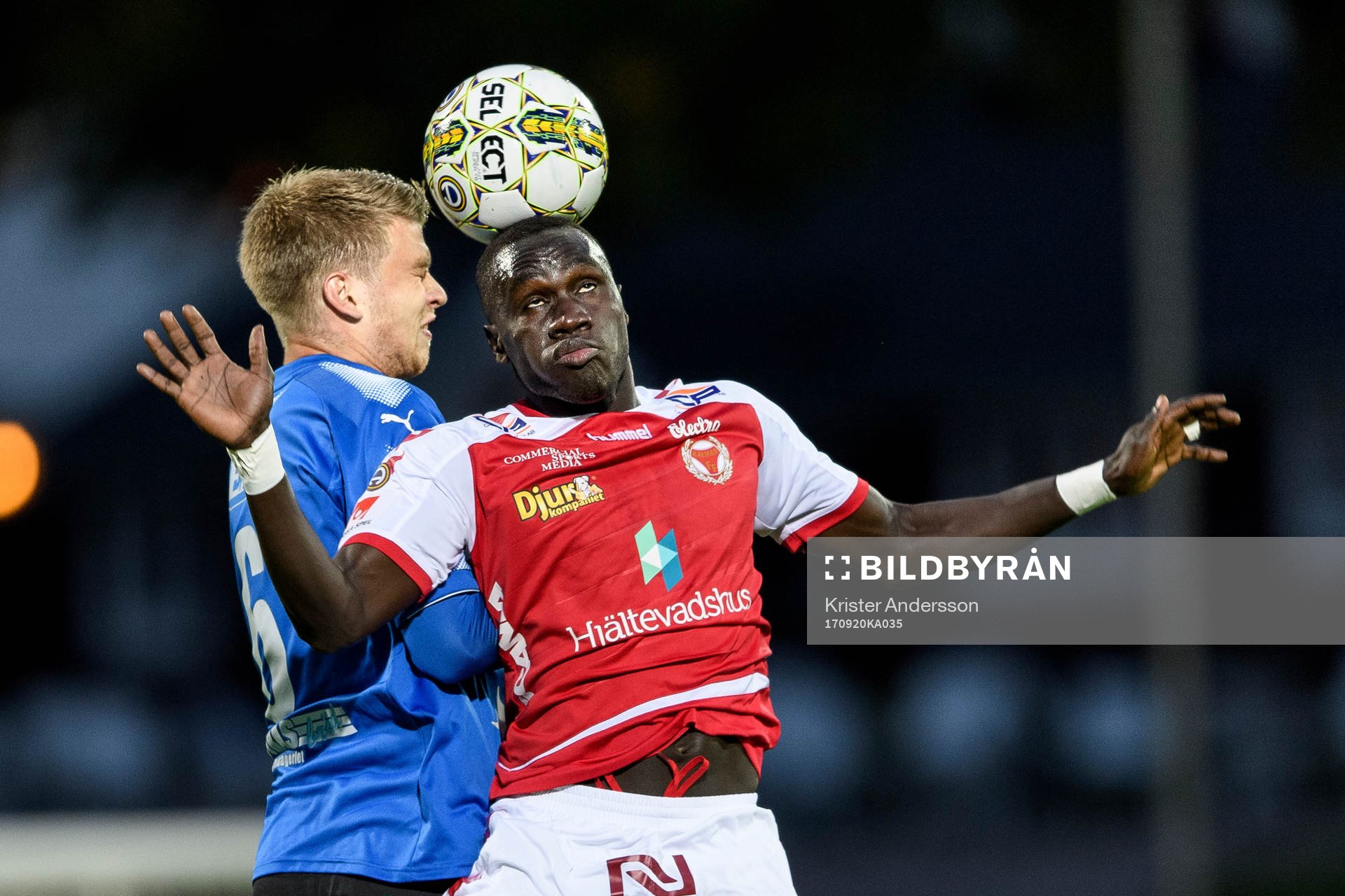 Halmstads Marcus Mathisen och Kalmars Papa Alioune Diouf
