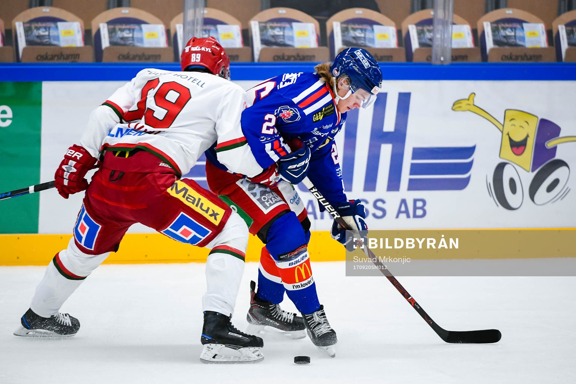 Modos Patrik Karlkvist  och Oskarshamns Tom Hedberg