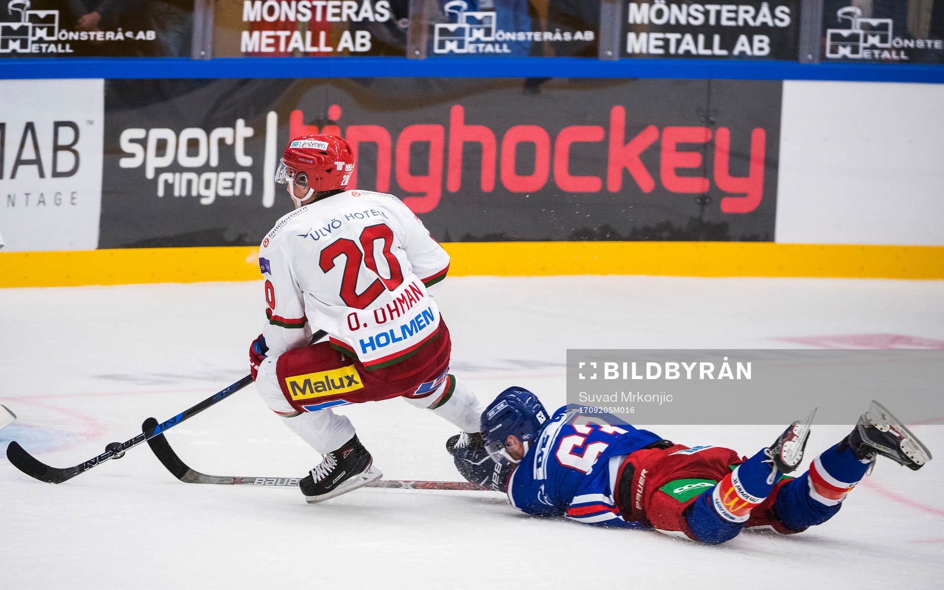Modos Oscar Öhman och Oskarshamns Robin Söderqvist