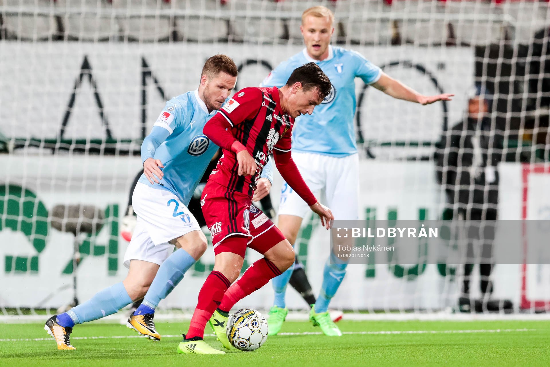 Östersunds Jamie Hopcutt och Malmö FFs Lasse Nielsen