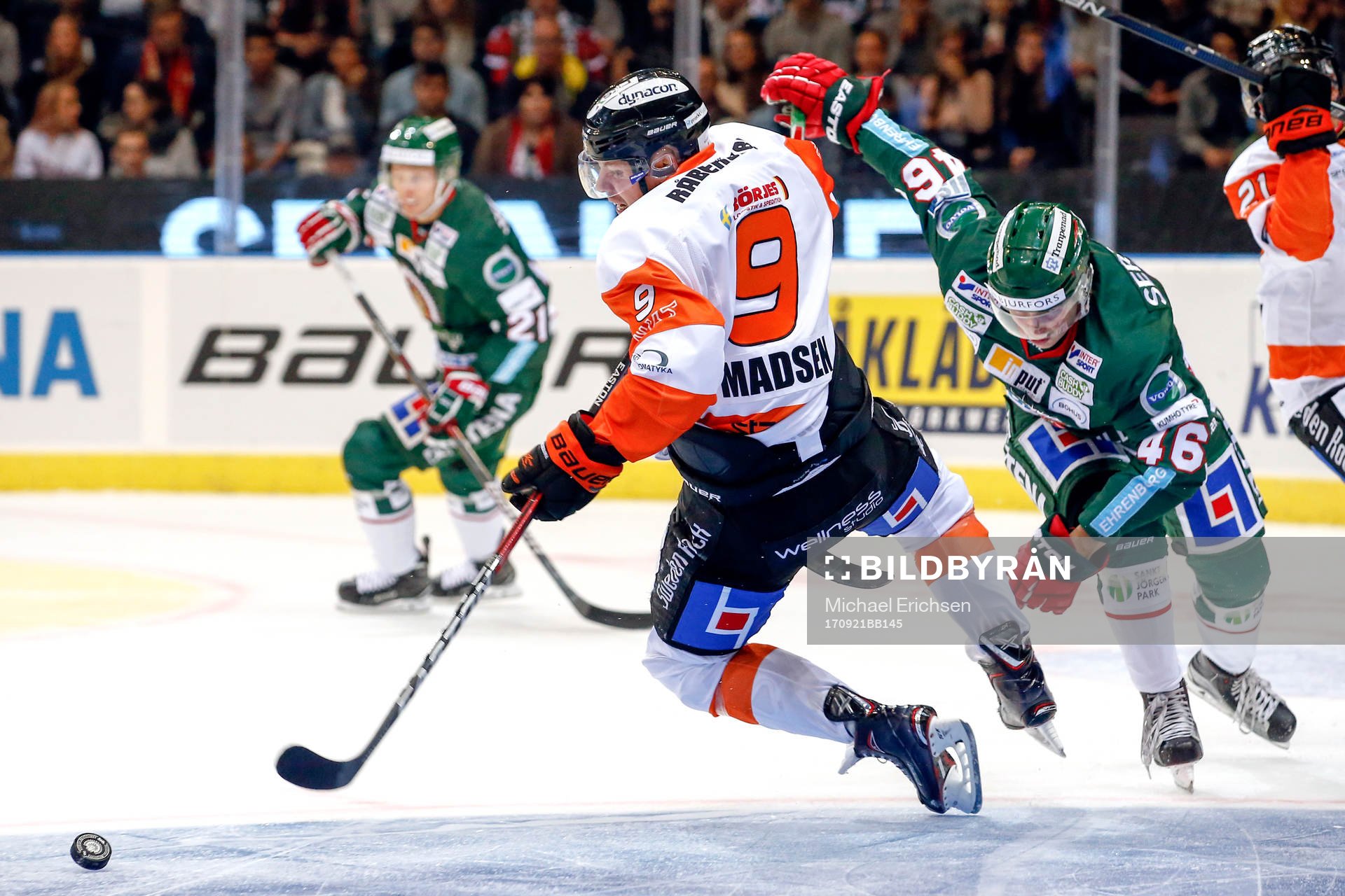 Frölundas Oliwer Fjällström och Karlskronas Morten Madsen