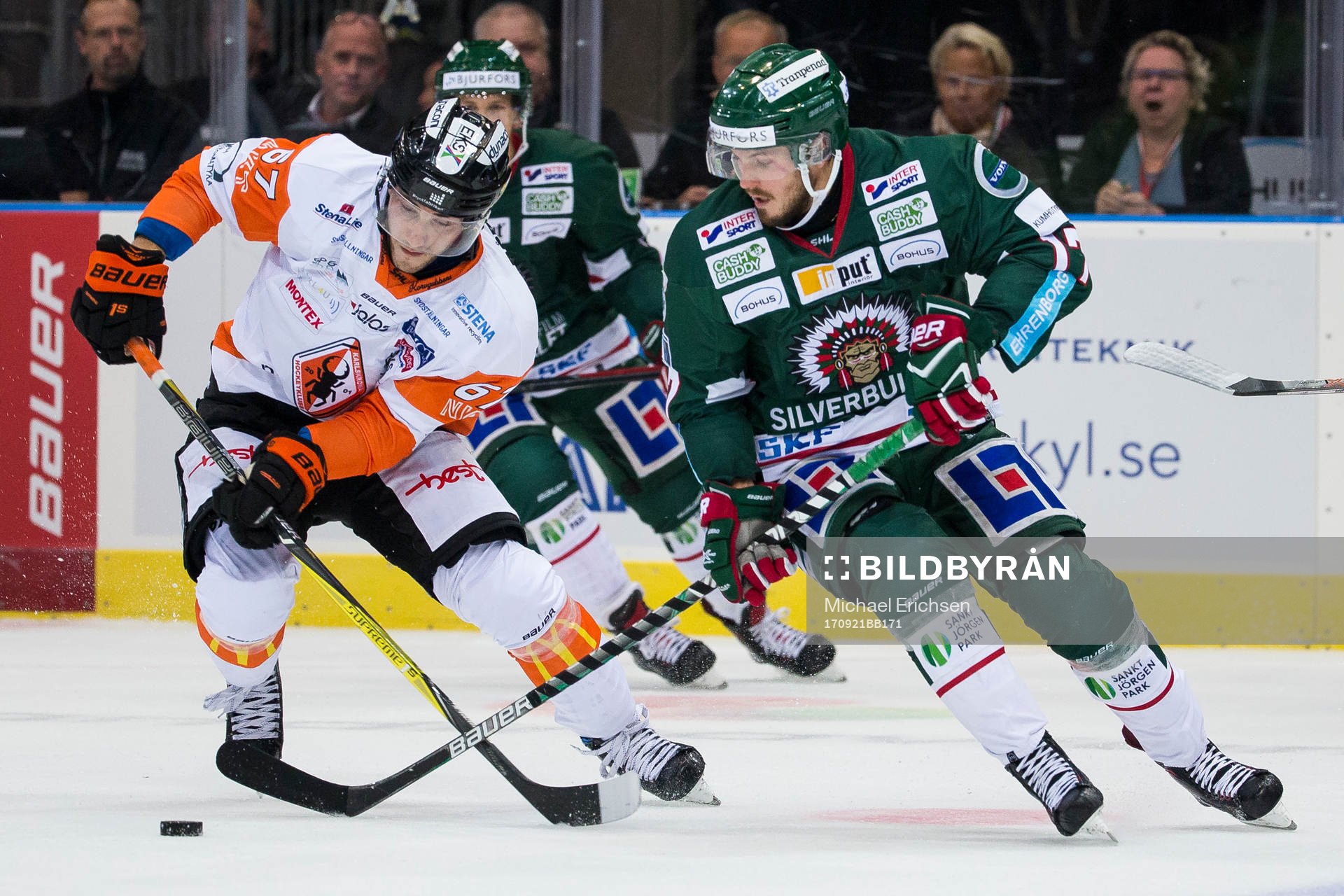 Karlskronas Konstantin Komarek mot Frölundas Sebastian