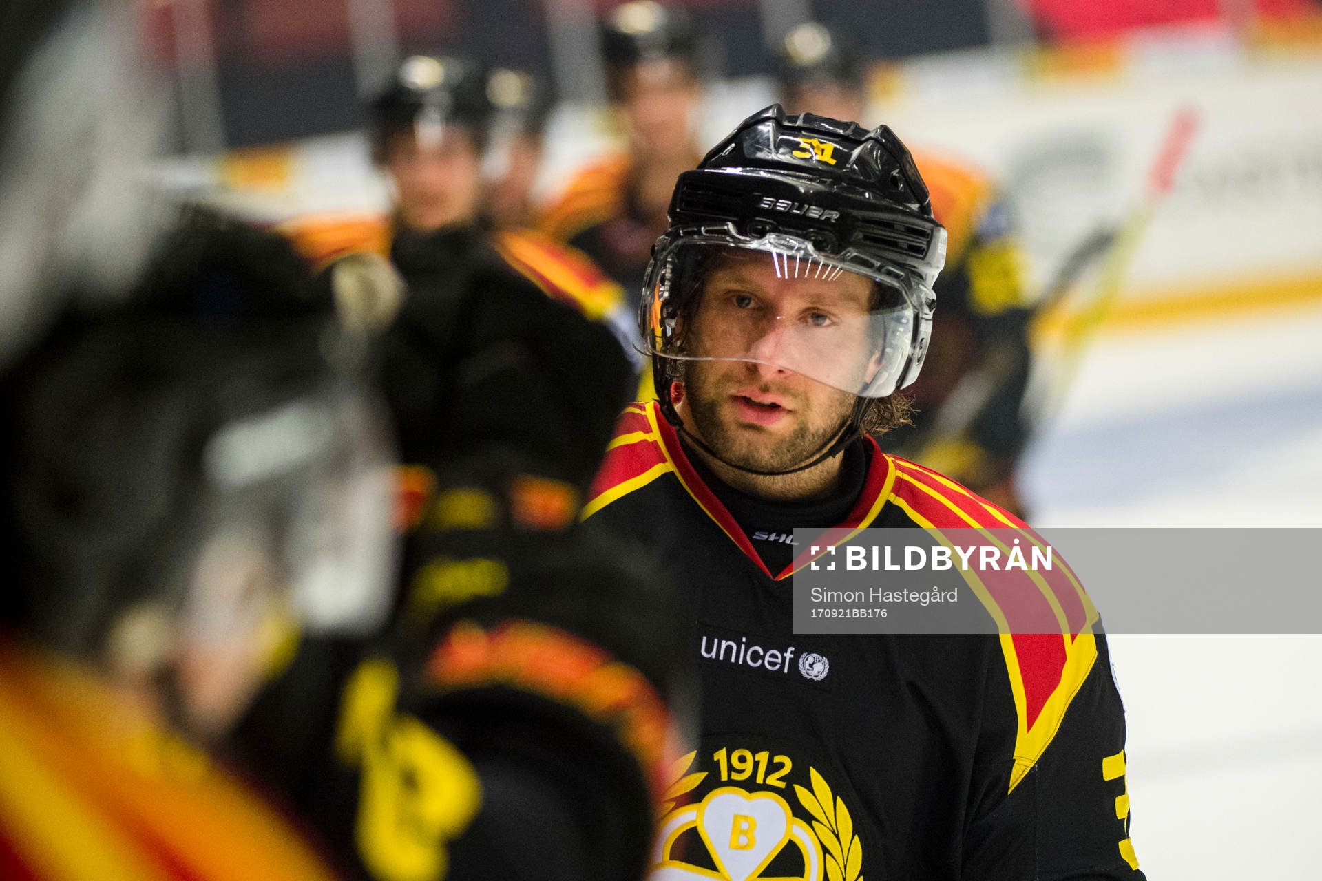 Brynäs Jonathan Granström jublar