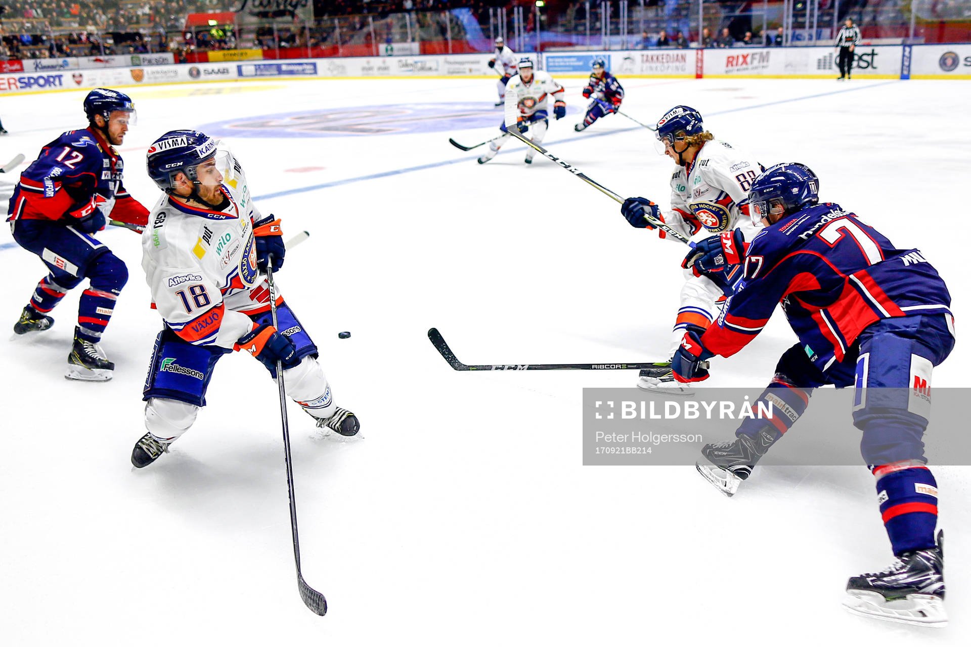 Växjös Andrew Calof och Linköpings Sebastian Karlsson