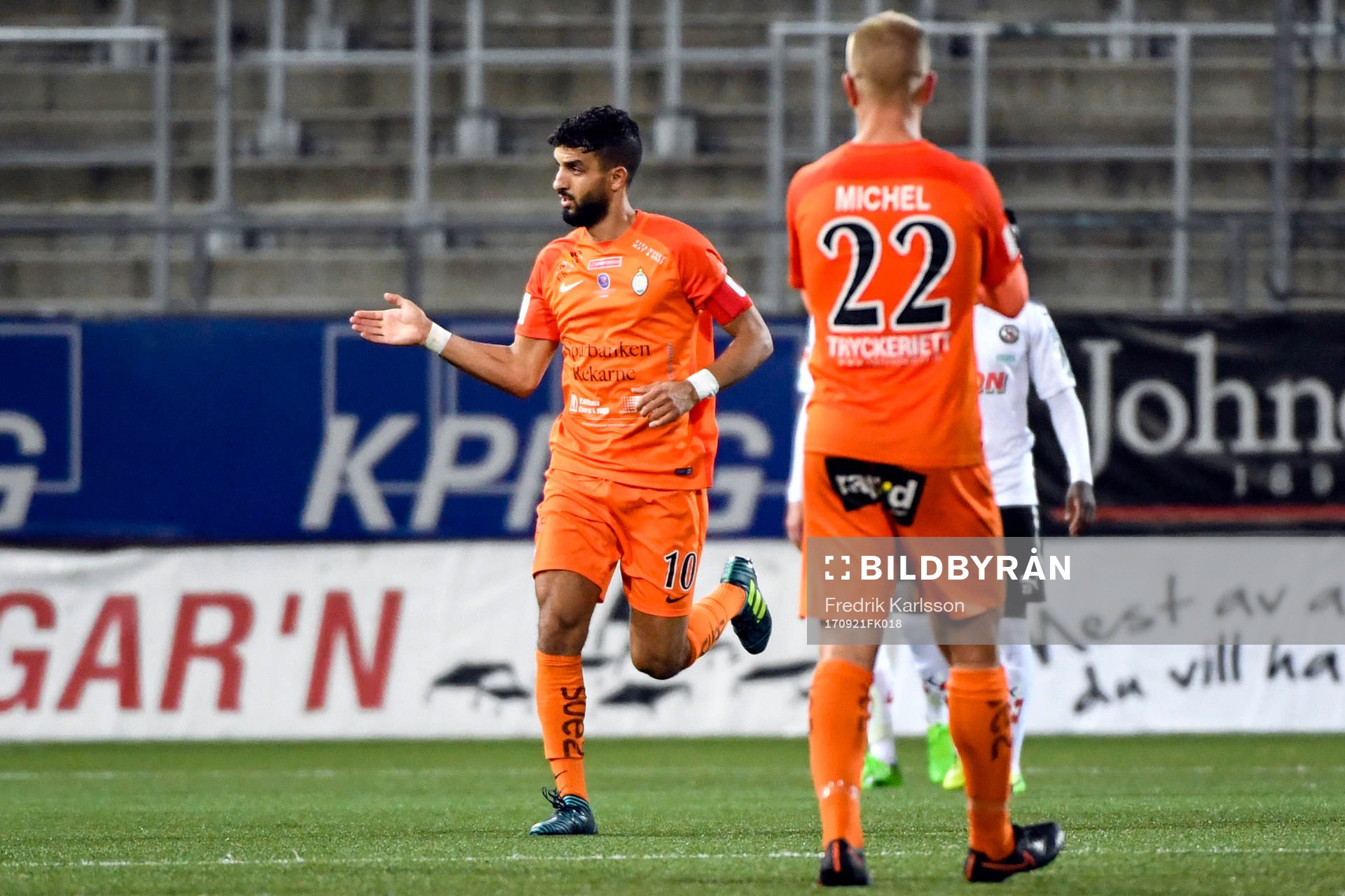 AFC Eskilstunas Omar Eddahri jublar