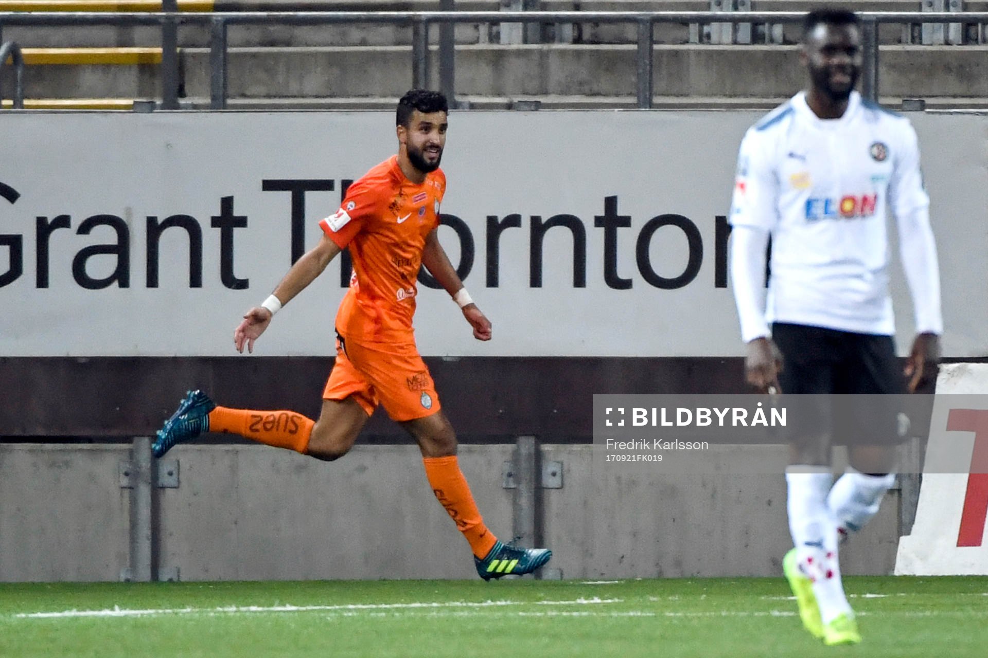 AFC Eskilstunas Omar Eddahri jublar