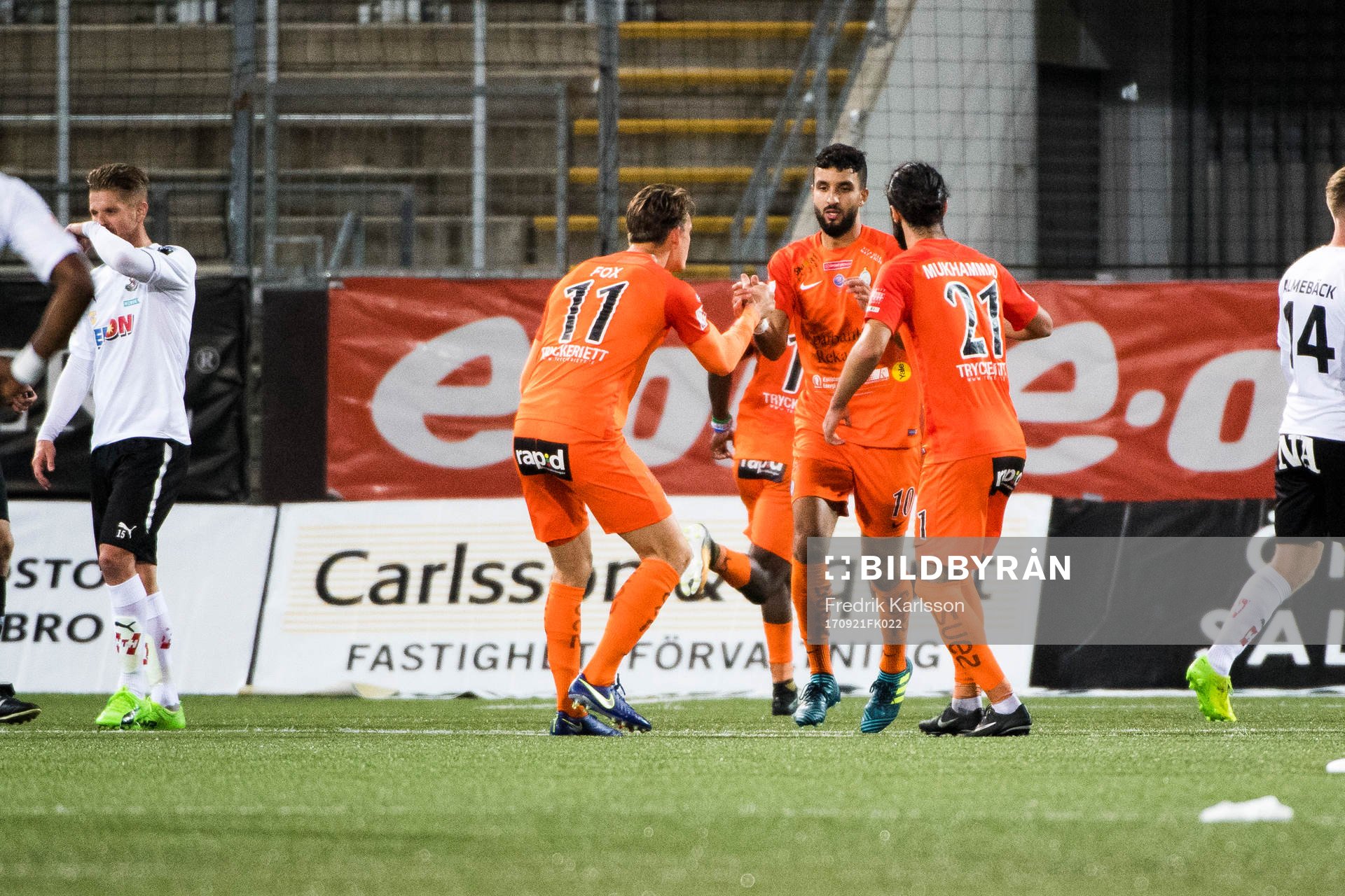 AFC Eskilstunas Omar Eddahri jublar