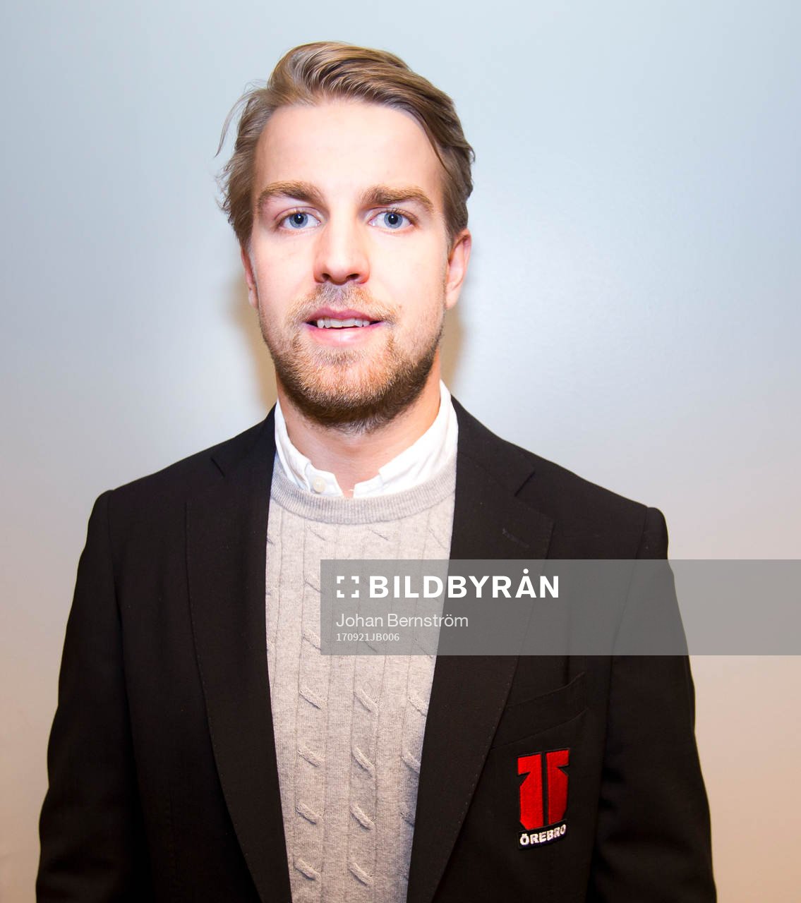 Porträtt på Örebro nya presschef Ludwig Andersson