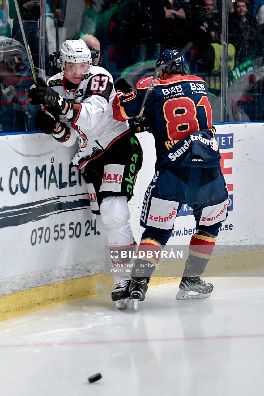 Djurgårdens Calle Ridderwall och Malmö Redhawks Fredrik