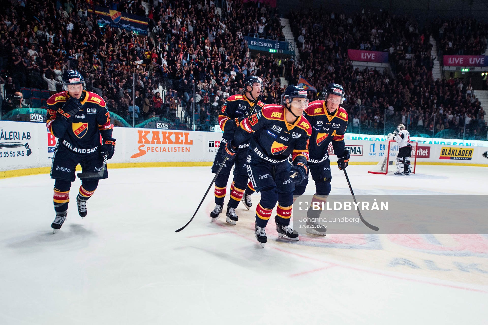 Djurgårdens Patrik Lundh,  Marcus Högström, Rene Bourque