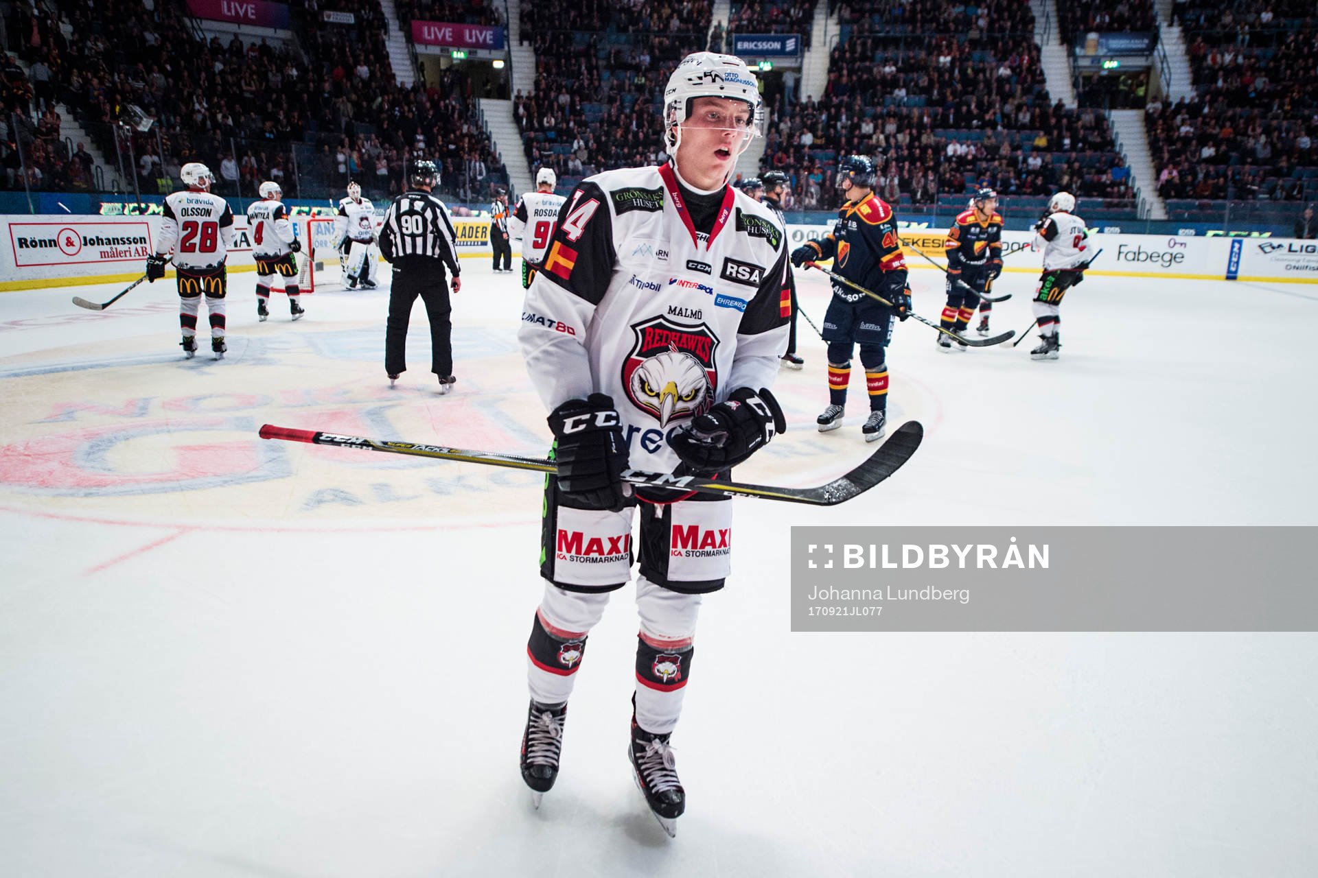Malmö Redhawks Carl-Johan Lerby deppar