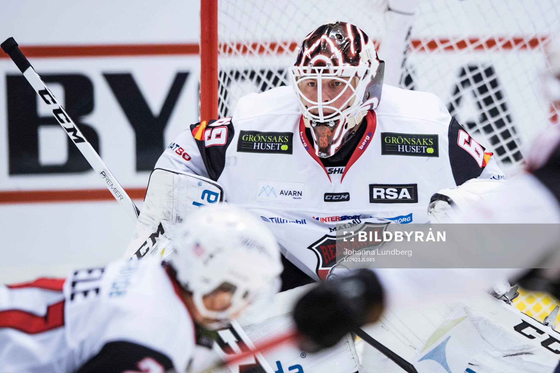 Malmö Redhawks målvakt Oscar Alsenfelt
