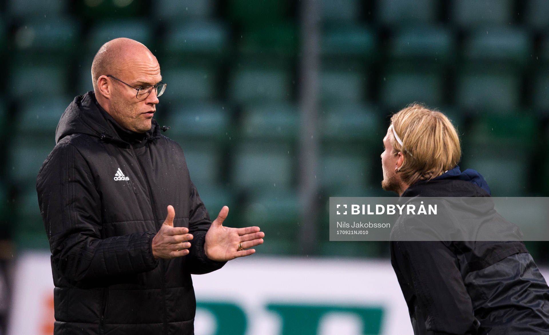 Sundsvalls tränare Joel Cedergren och målvakt William