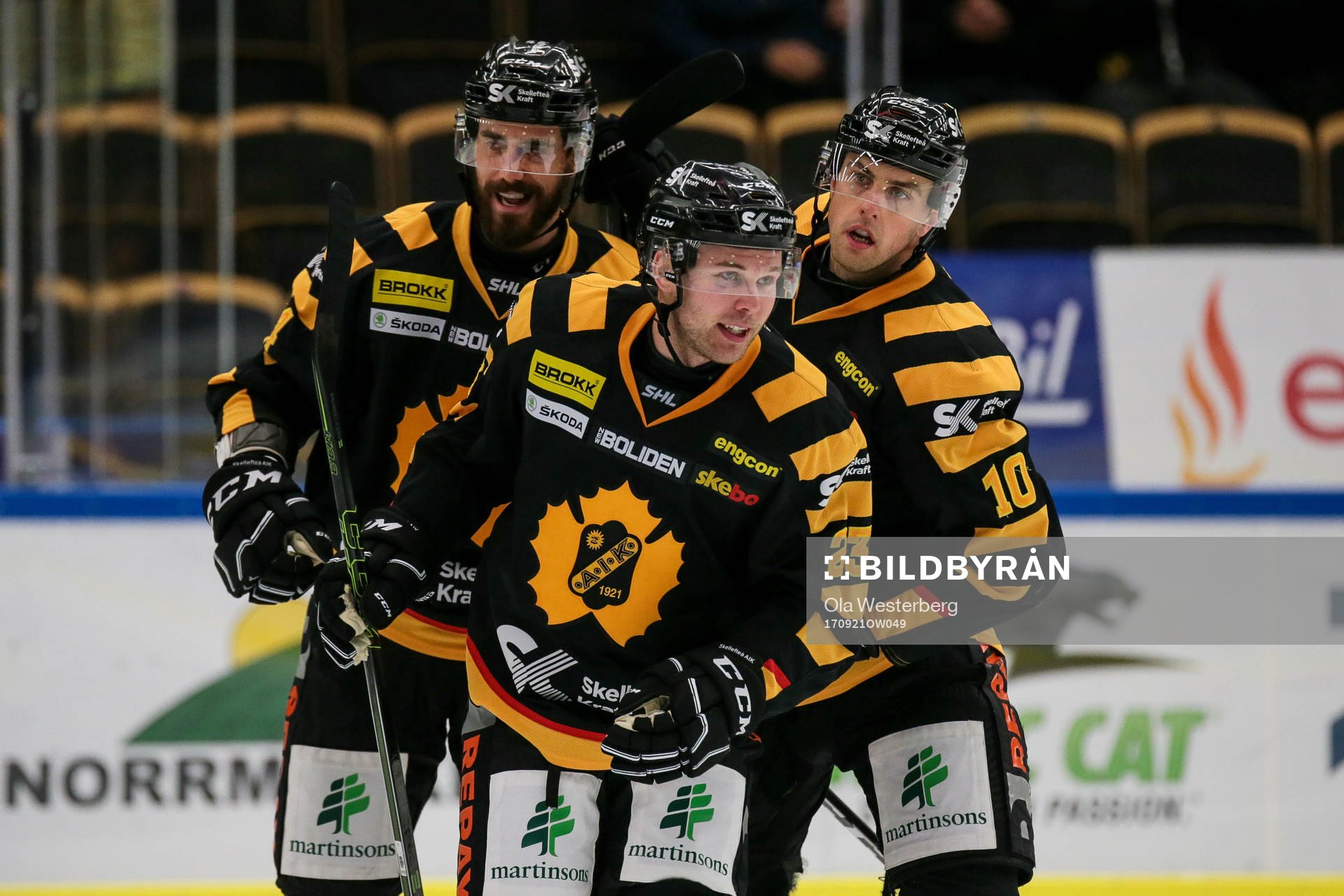 Skellefteås Mark Katic, Joakim Lindström och  Morgan