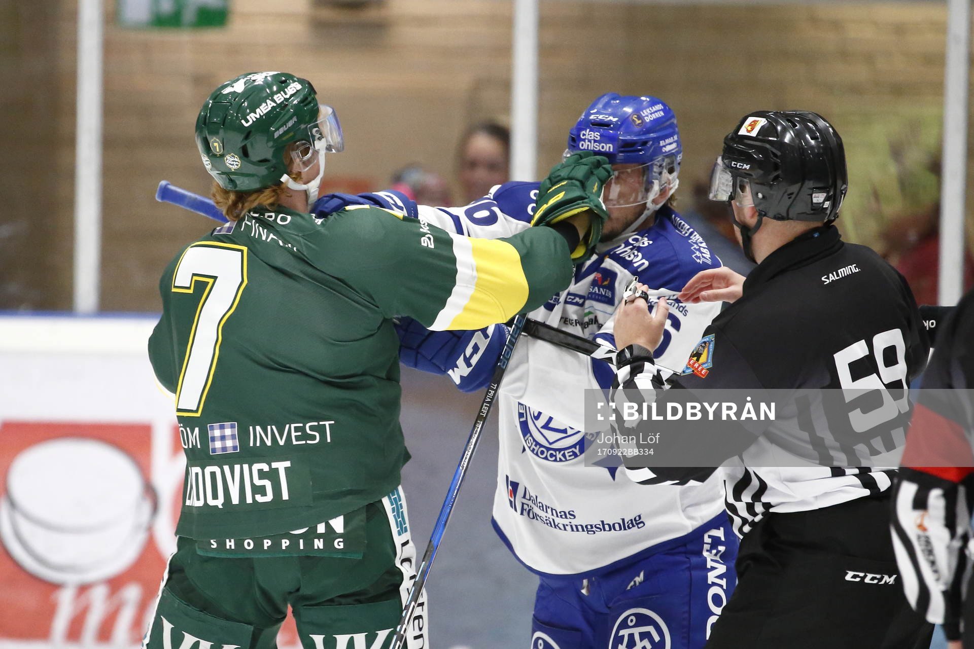 Björklövens David Lindquist i bråk med Leksands Fredrik