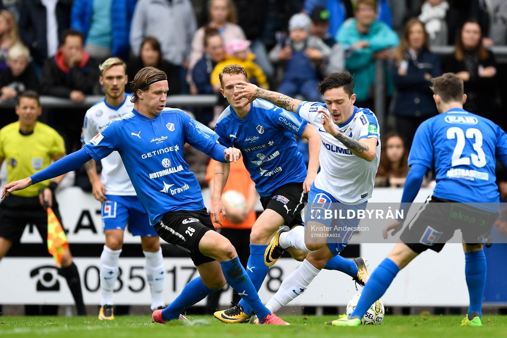 Norrköpings David Moberg Karlsson mot Halmstads Alexander