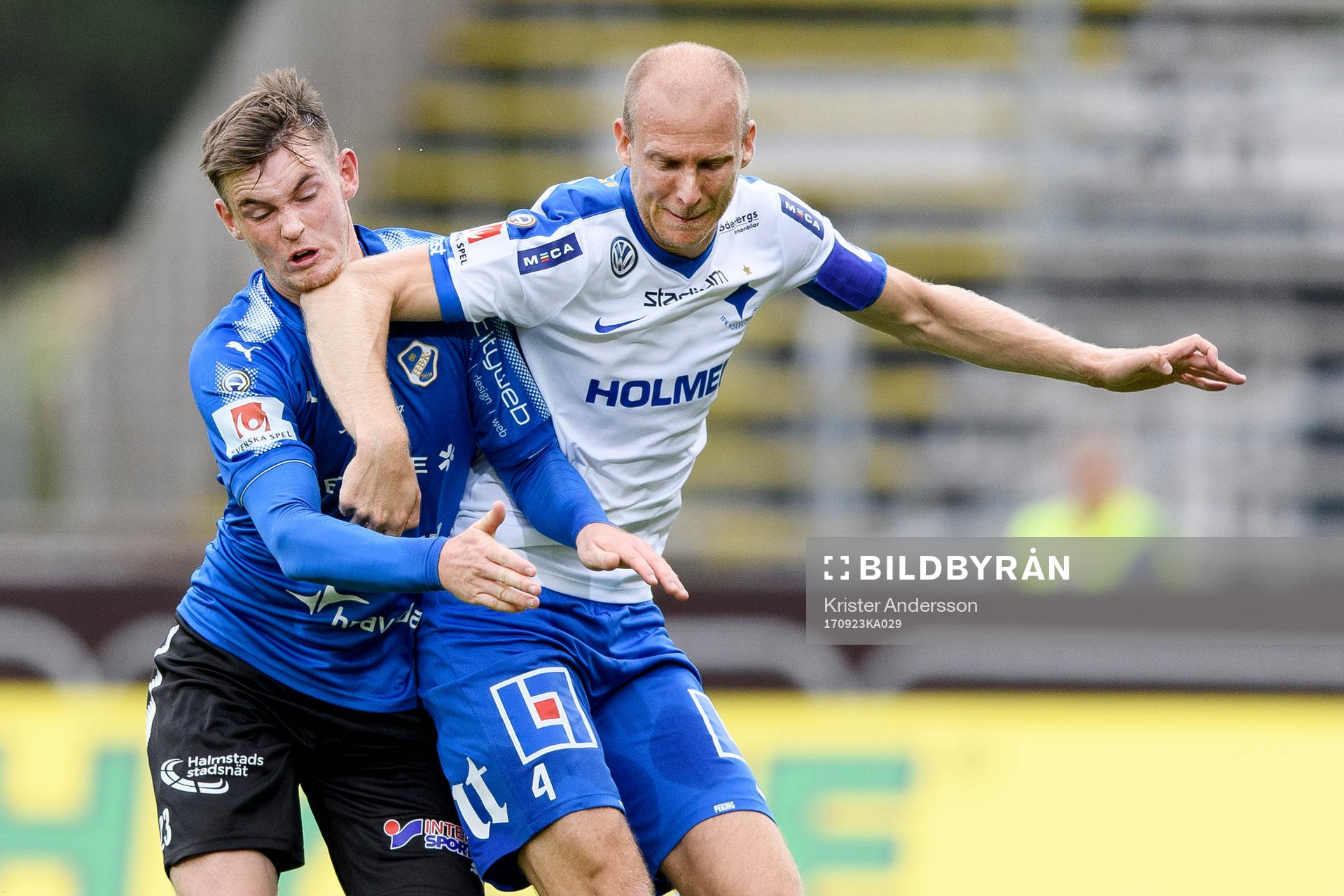 Halmstads Jonathan Svedberg och Norrköpings Andreas