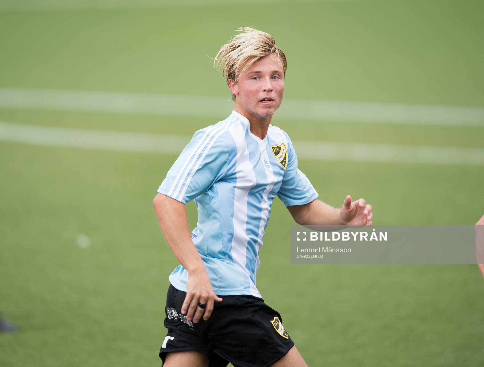 IFK Hässleholms Gustaf Lindroth i matchen i division 2