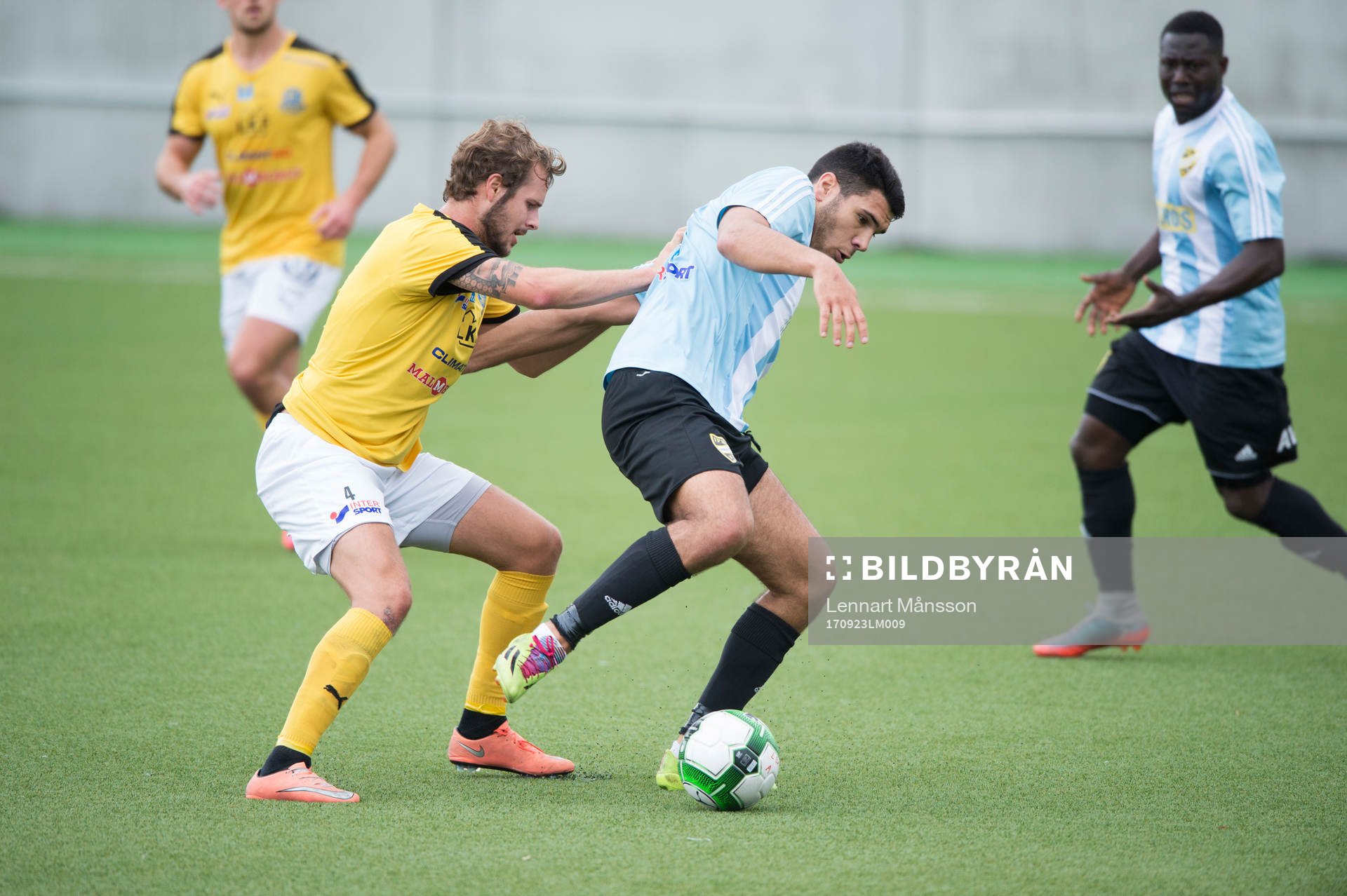  IFK Hässleholms Tommy Filipovic i matchen i division 2 mellan Lunds BK och IFK Hässleholm i Lund 23 september 2017.  