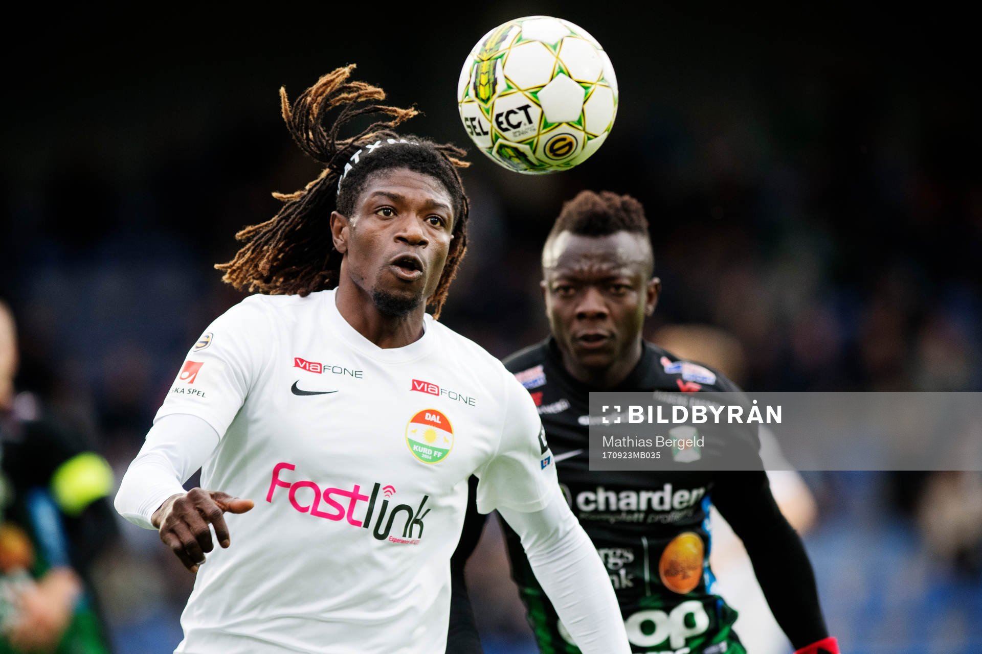 Dalkurds Mohamed Bangura och Varbergs Thomas Boakye