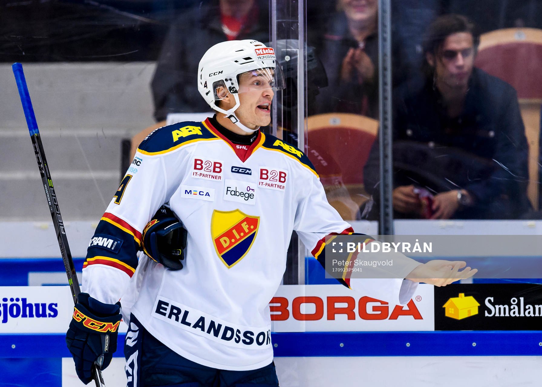 Djurgårdens Marcus Högström reagerar