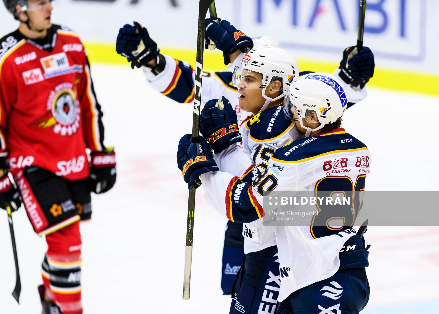 Djurgårdens Rene Bourque jublar