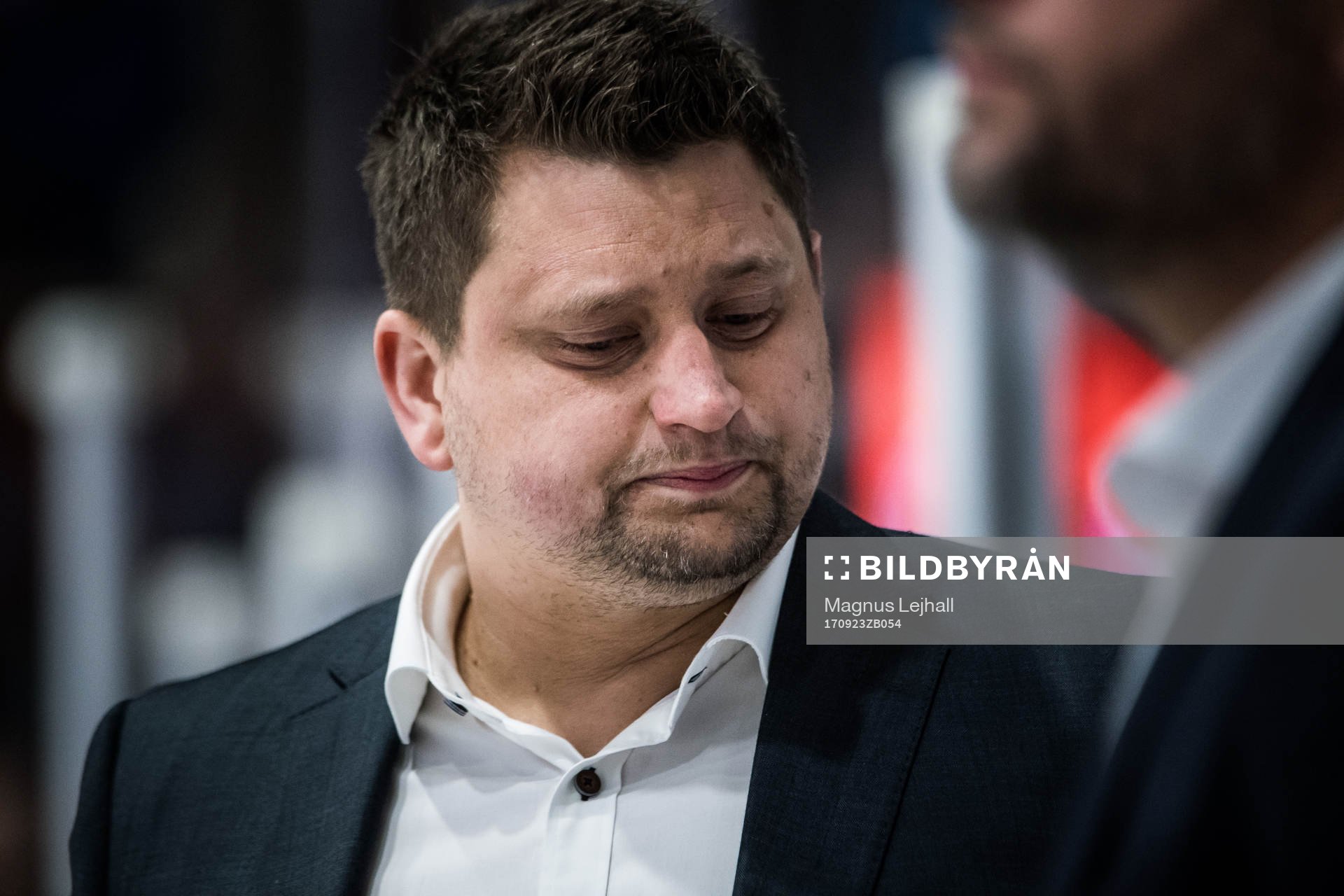 Moras tränare Mattias Karlin  deppar