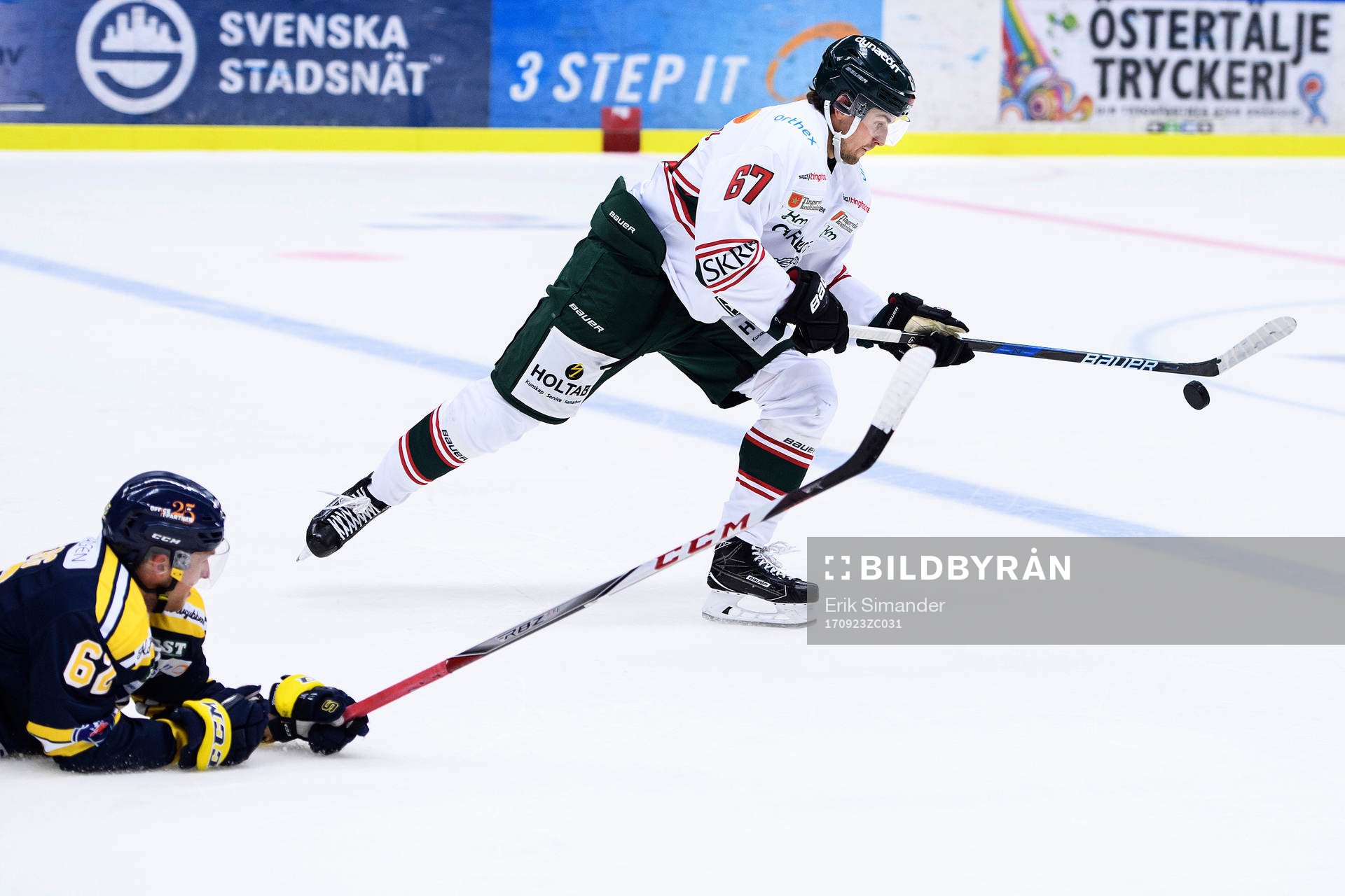 Södertäljes Henrik Nyberg och Tingsryds Mikael Frycklund
